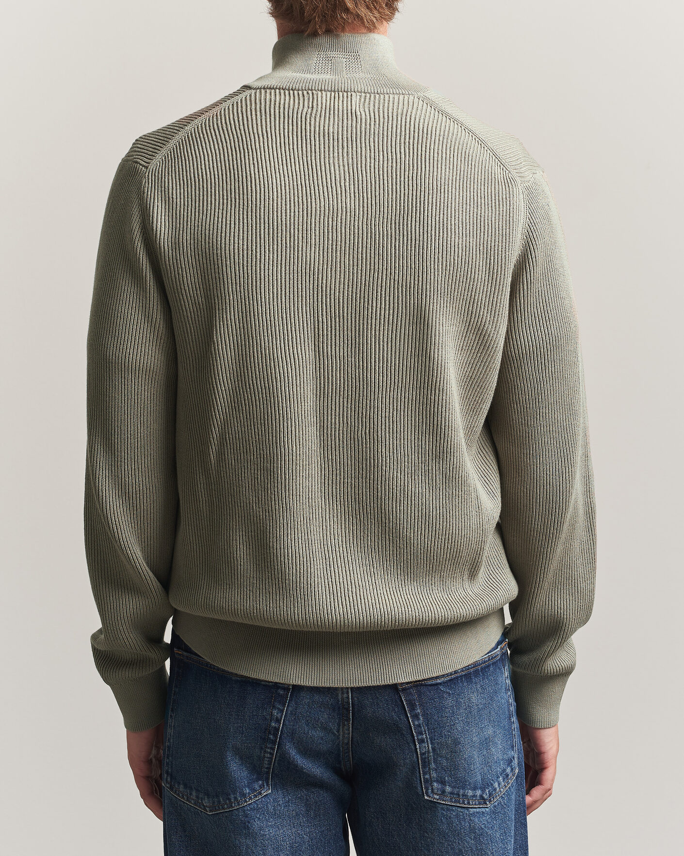 Heren | Truien | J.Lindeberg | Alexis Cotton Full Zip Brindle