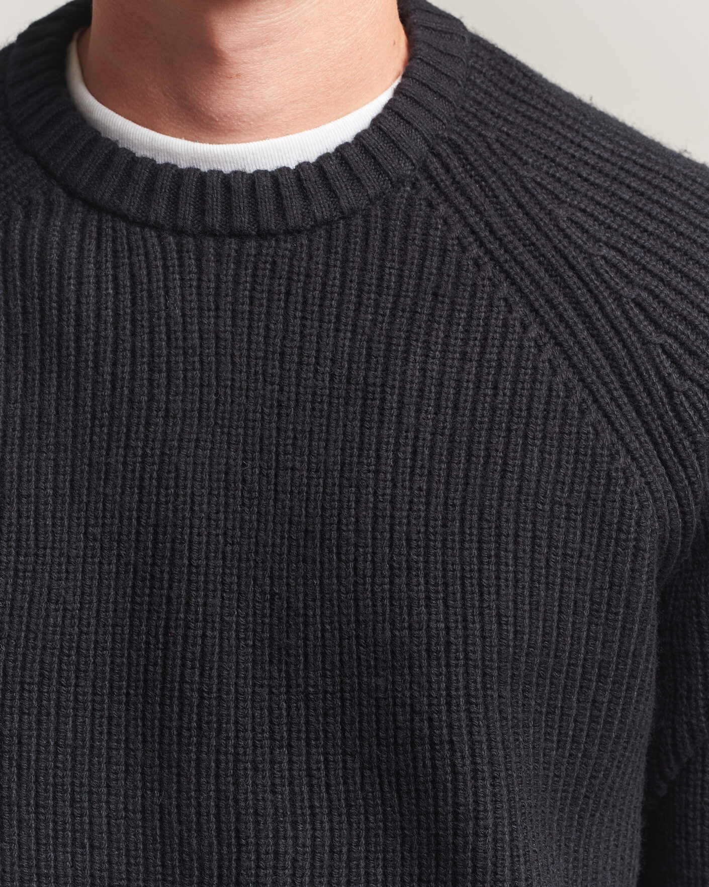 Homme | Pulls Et Tricots | J.Lindeberg | Hallow Wool Blend Knitted Sweater Black