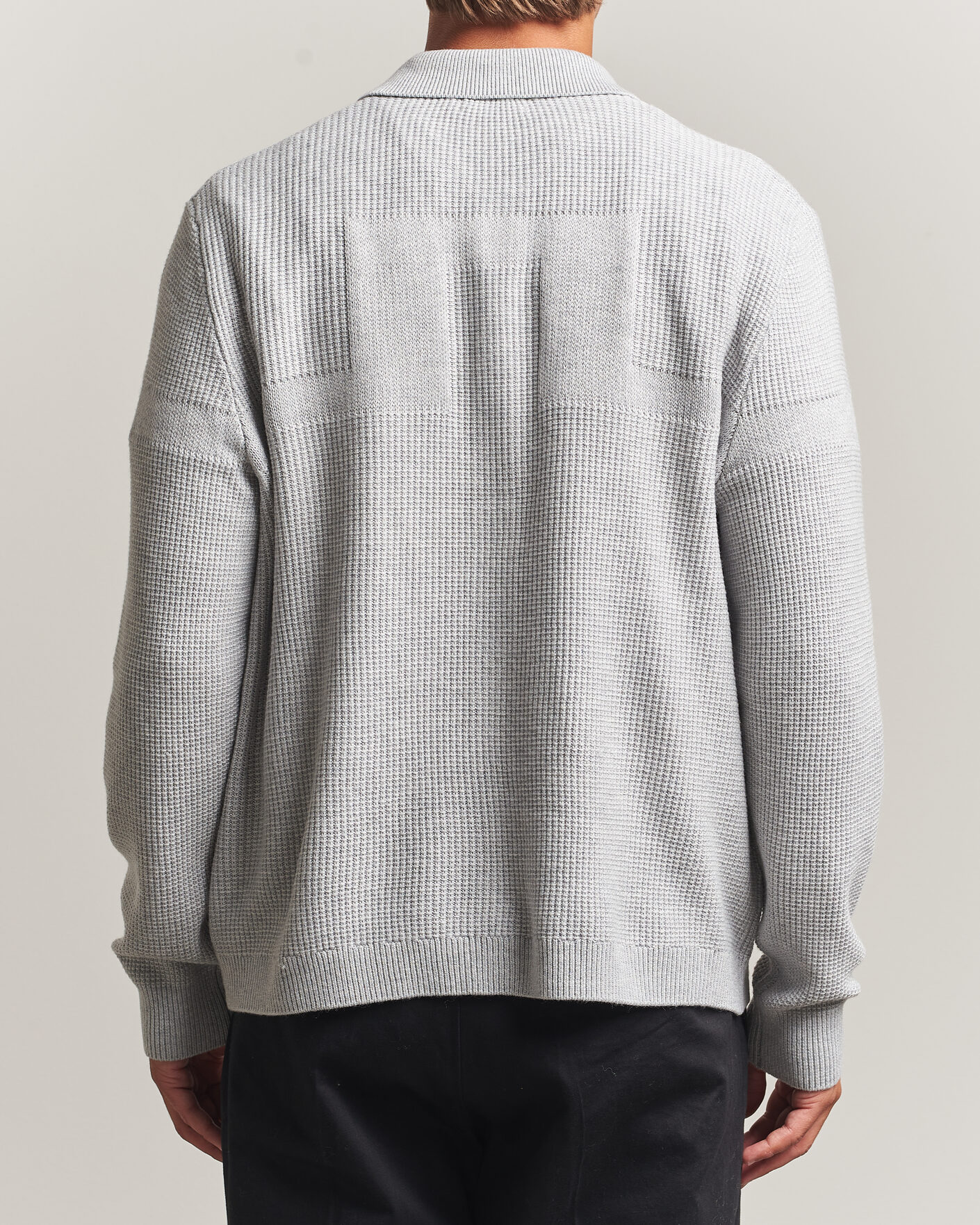 Heren | Truien | J.Lindeberg | Willem Knitted Cardigan Light Grey Melange