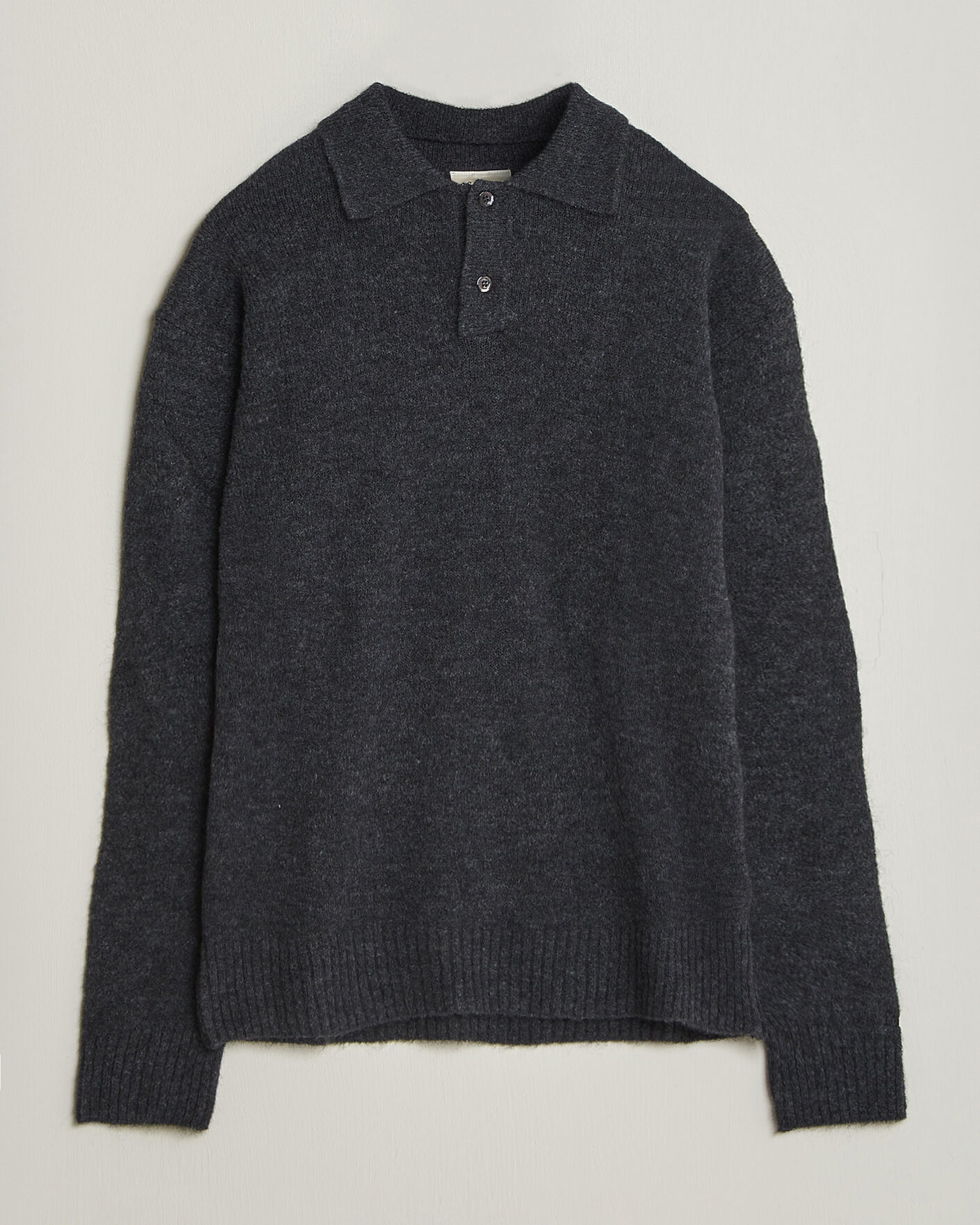 Homme | Pulls Et Tricots | Forét | Alpine Polo Knit Dark Grey Melange