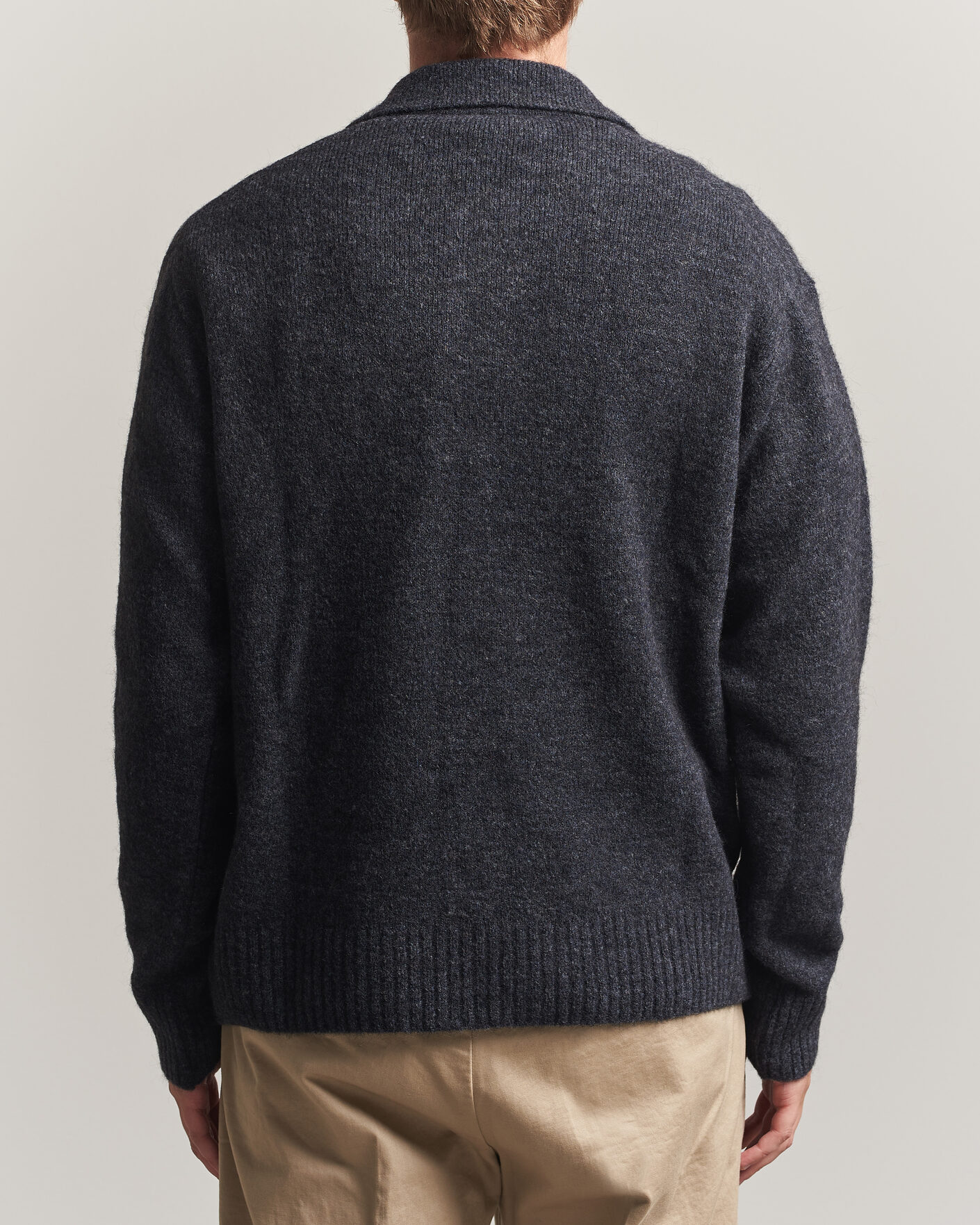 Homme | Pulls Et Tricots | Forét | Alpine Polo Knit Dark Grey Melange