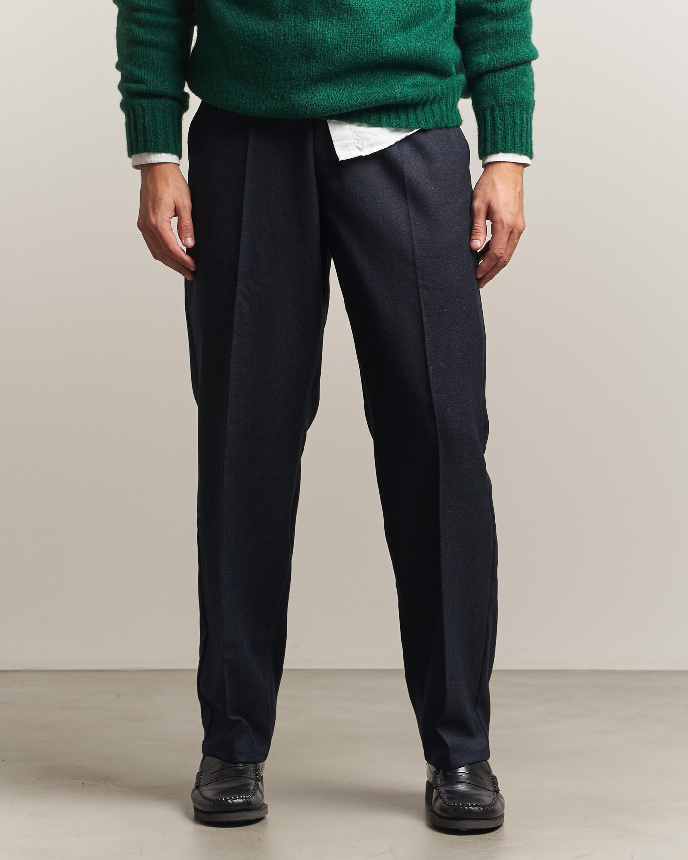 Homme | Pantalons | Forét | Clay Wool Pants Navy