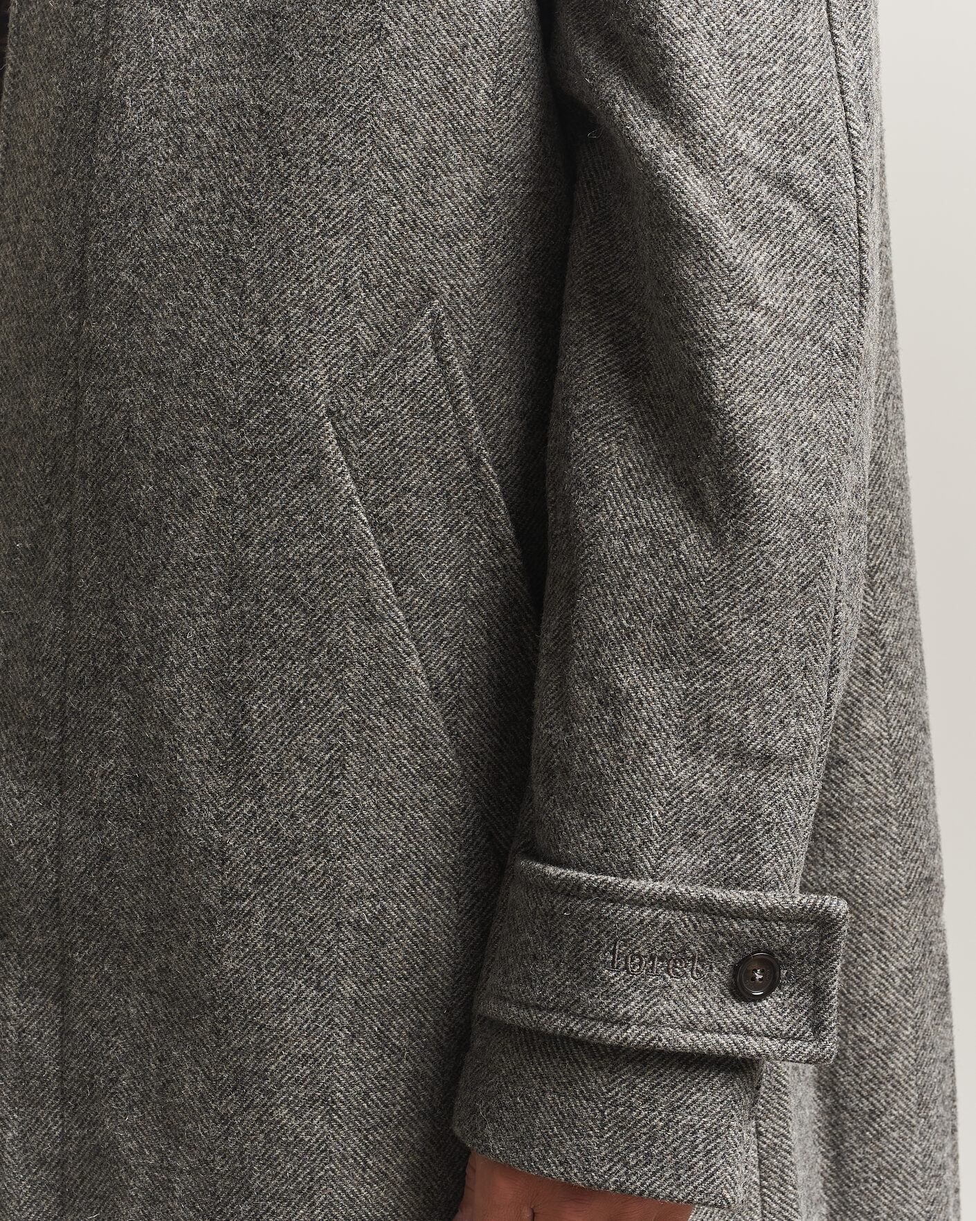 Homme | Manteaux Et Vestes | Forét | Pine Wool Coat Grey Herringbone