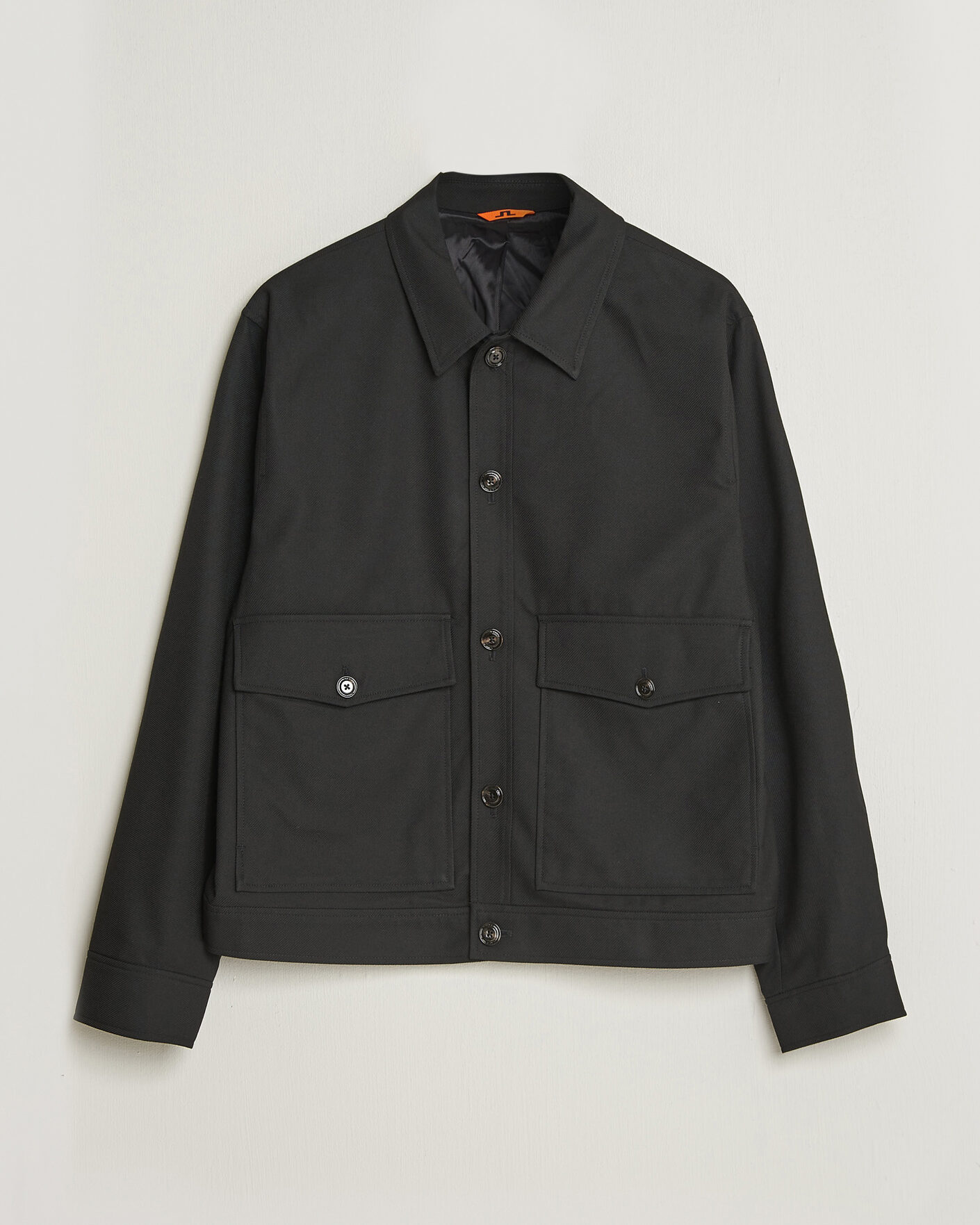 Heren | Jassen | J.Lindeberg | Jevin Brushed Twill Jacket Black