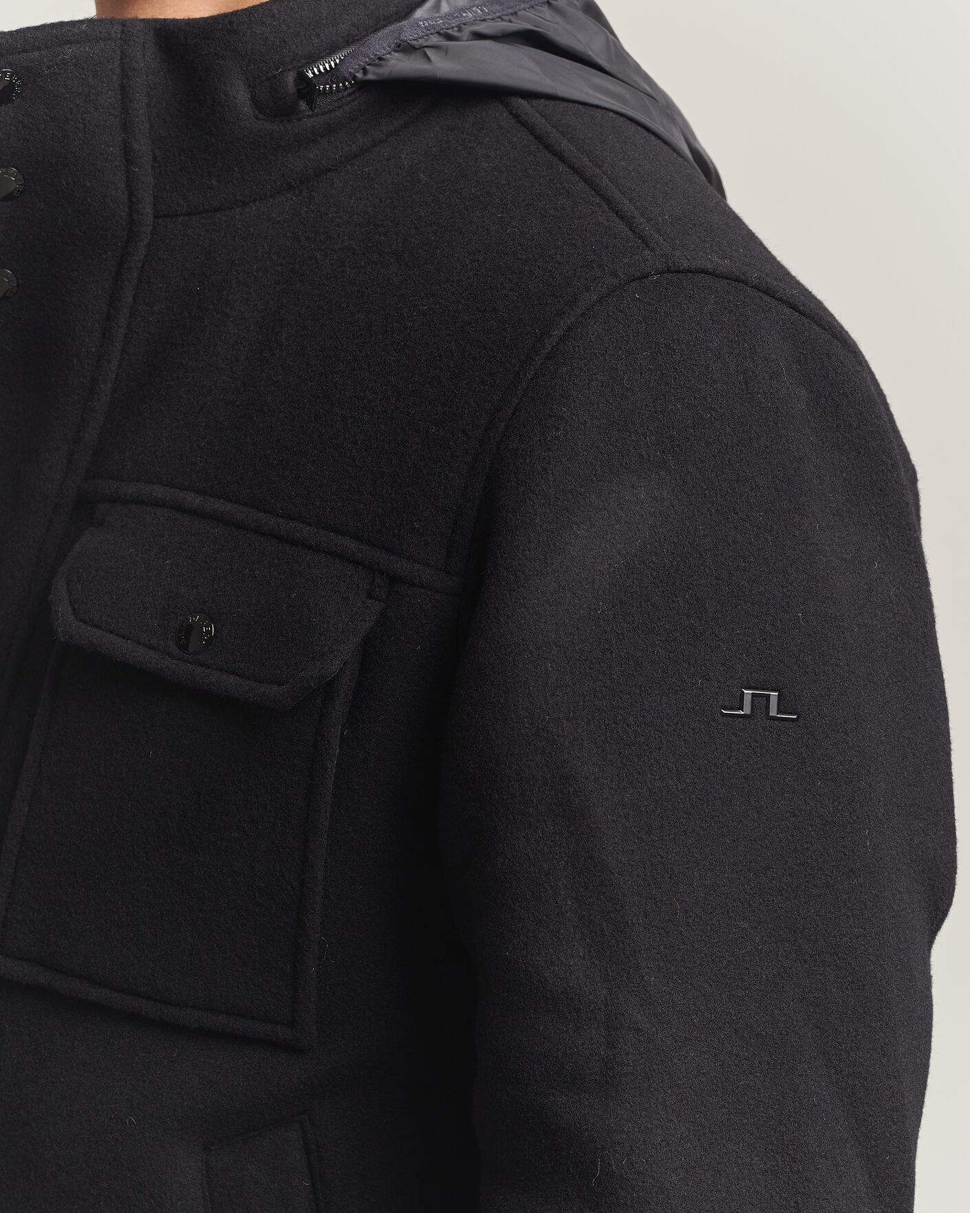 Heren | Jassen | J.Lindeberg | Bailey Wool Field Jacket Black