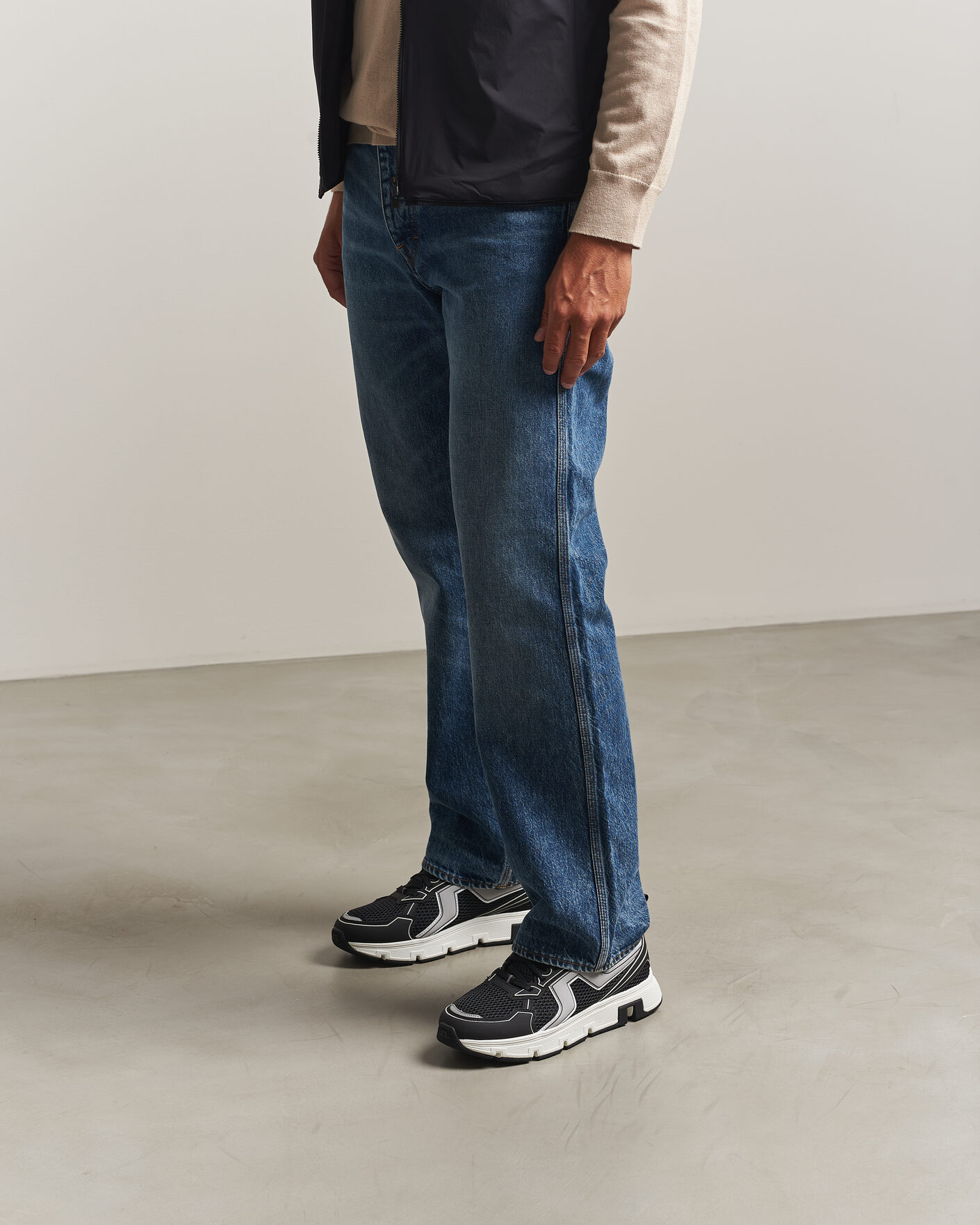Homme | Baskets | J.Lindeberg | Vent 500 Sport Running Sneaker Black