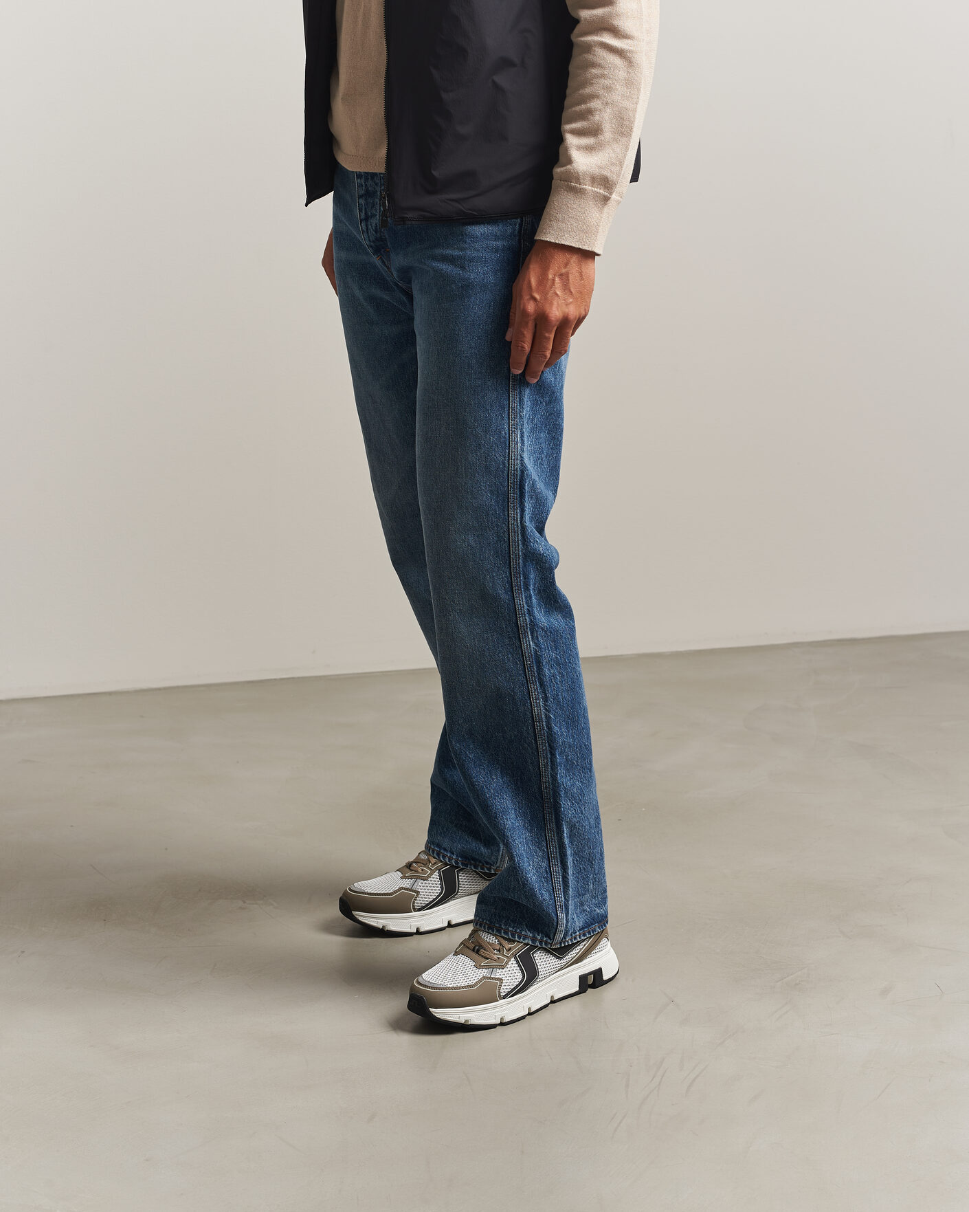 Homme | Baskets | J.Lindeberg | Vent 500 Sport Running Sneaker Brindle