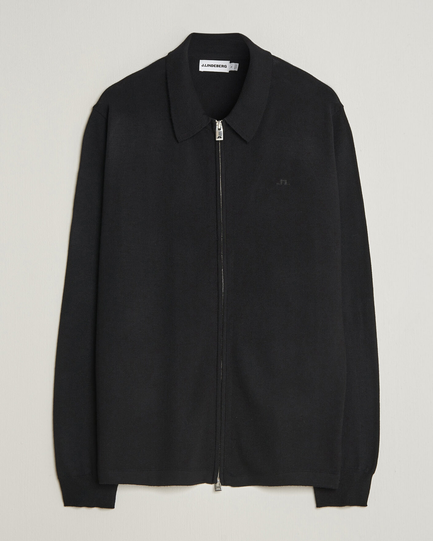 Homme | Pulls Et Tricots | J.Lindeberg | Kaleb Merino Full Zip Black