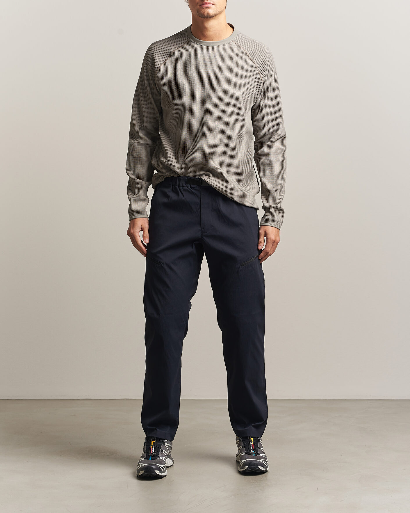 Homme | T-shirts | Goldwin | WF Light Long Sleeve T-Shirt Arid Beige