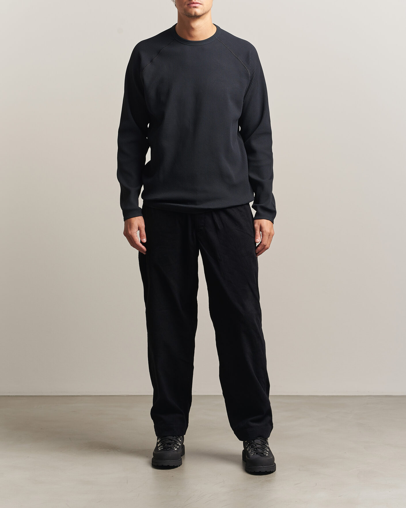 Homme | T-shirts | Goldwin | WF Light Long Sleeve T-Shirt Black