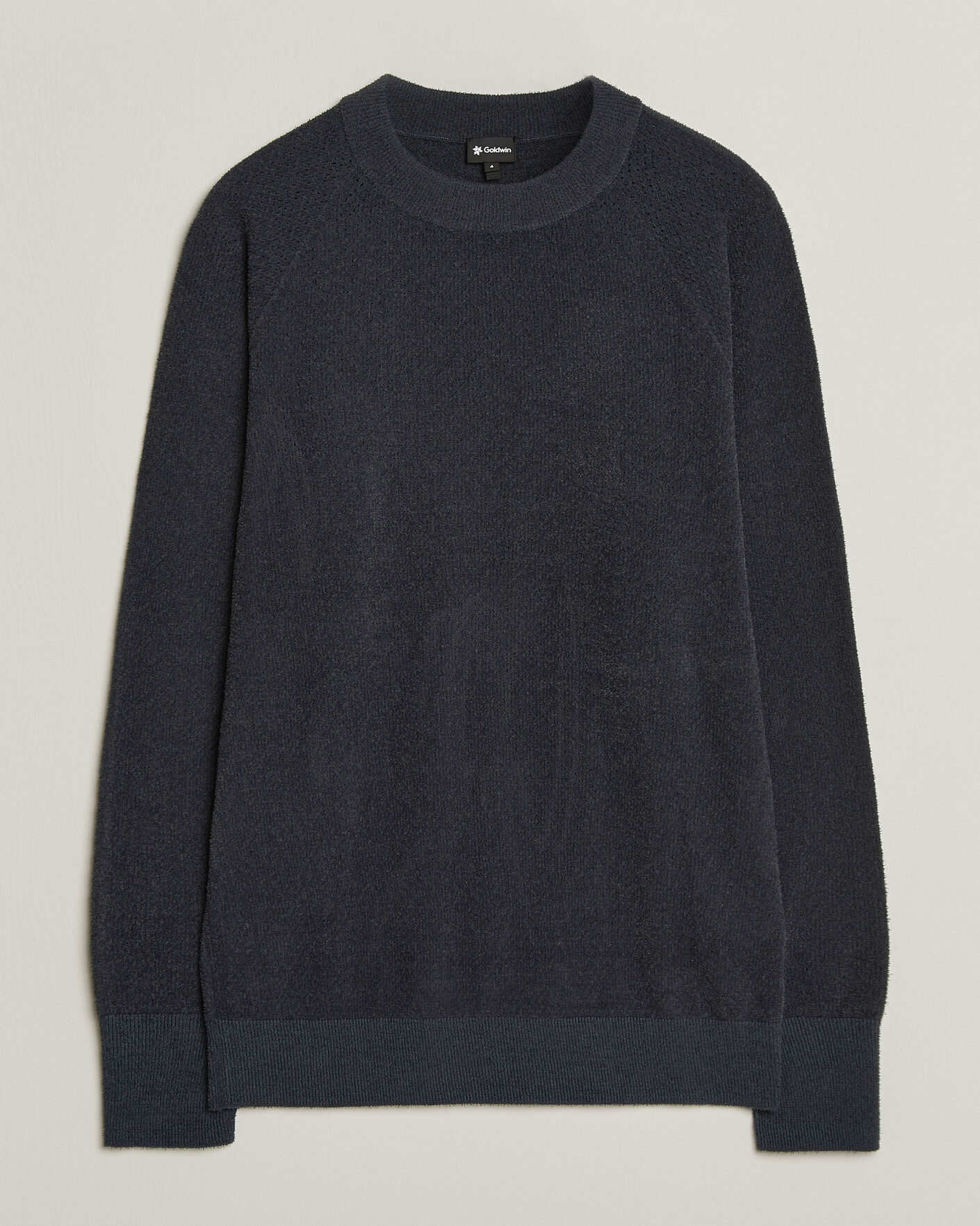 Heren | Truien | Goldwin | Mesh Pile Crew Neck Wolf Gray