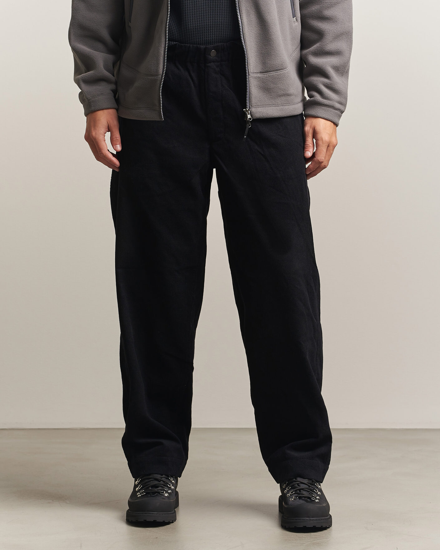 Heren | Broeken | Goldwin | Corduroy Straight Pants Black