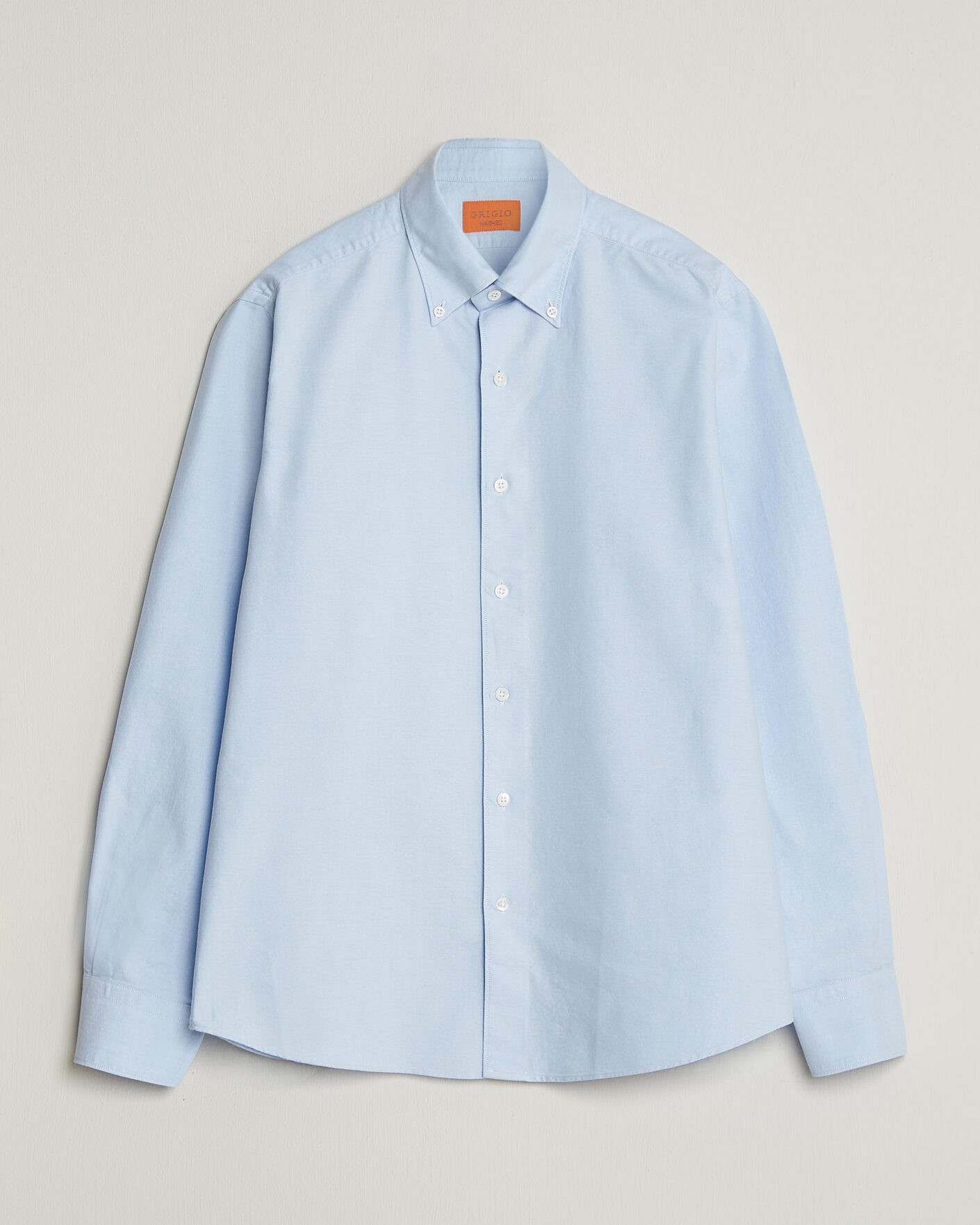 Heren | Overhemden | Grigio | Oxford Button Down Shirt Light Blue