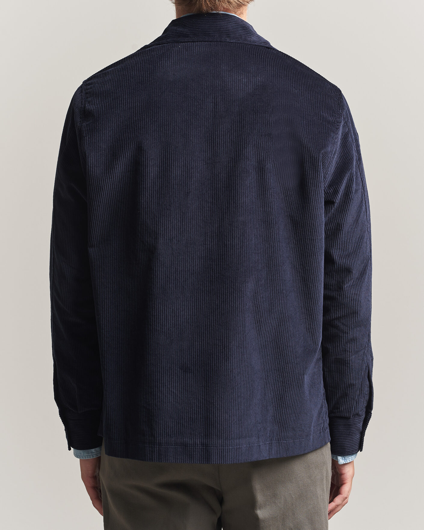 Homme | Chemises | Grigio | Corduroy Overshirt Navy