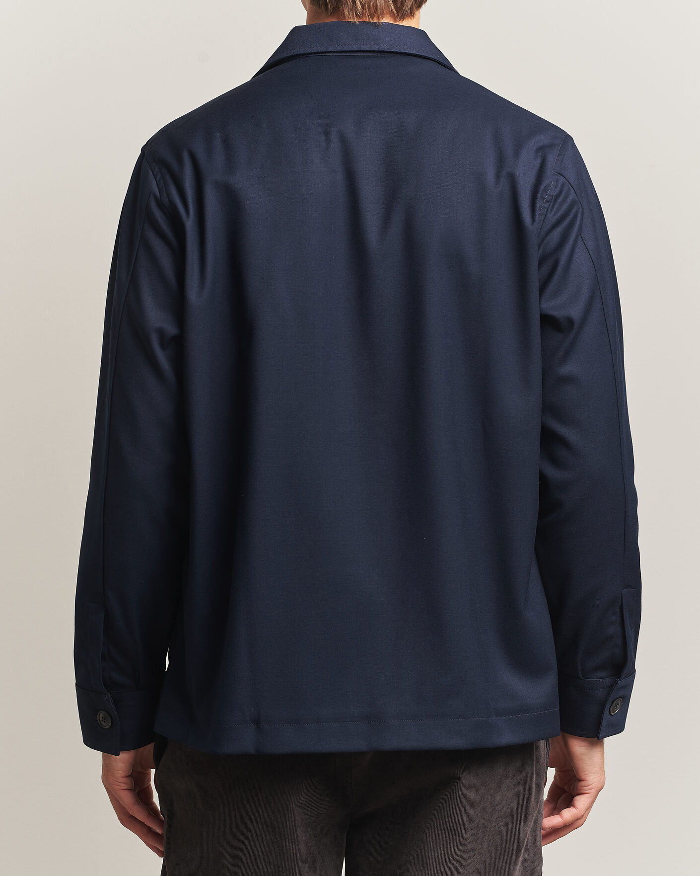 Homme | Chemises | Grigio | Twill Overshirt Navy