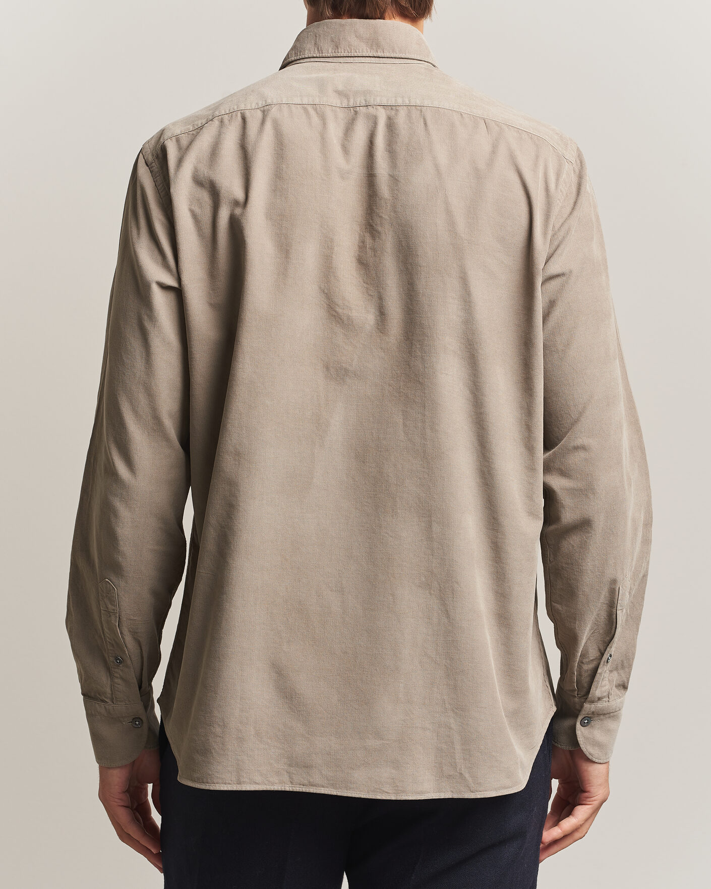 Homme | Chemises | Grigio | Corduroy Shirt Beige