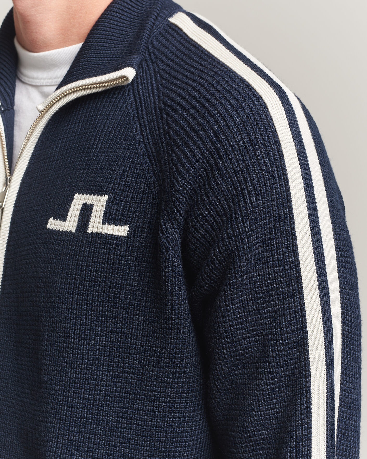 Homme | Pulls Et Tricots | J.Lindeberg | Craig Knitted Full Zip JL Navy