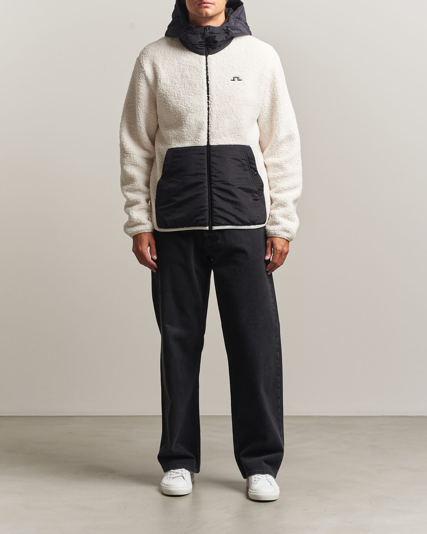 Homme | Pulls Et Tricots | J.Lindeberg | Varek Hybrid Hooded Full Zip Tofu