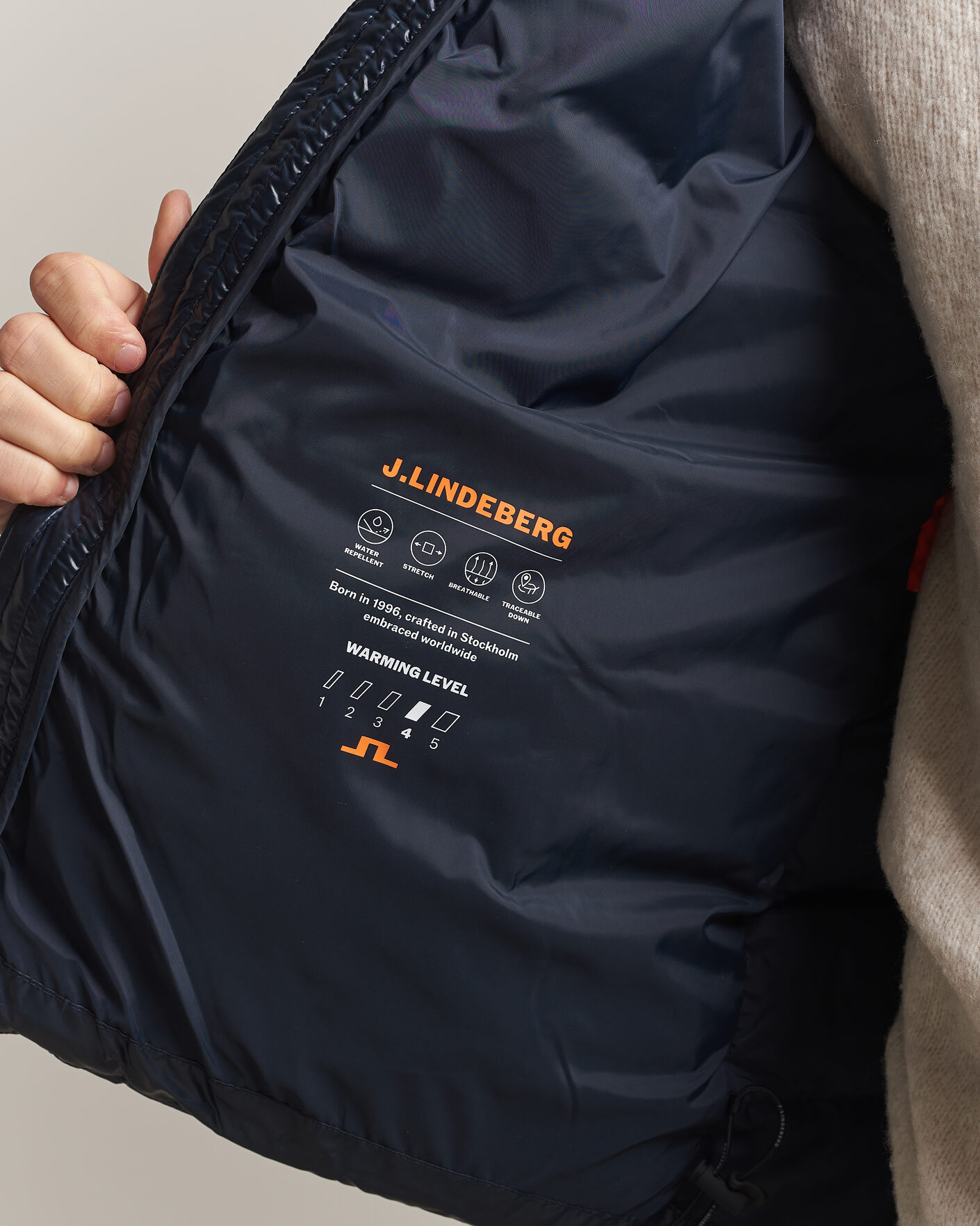 Heren | Jassen | J.Lindeberg | Creek Light Hooded Down Jacket JL Navy