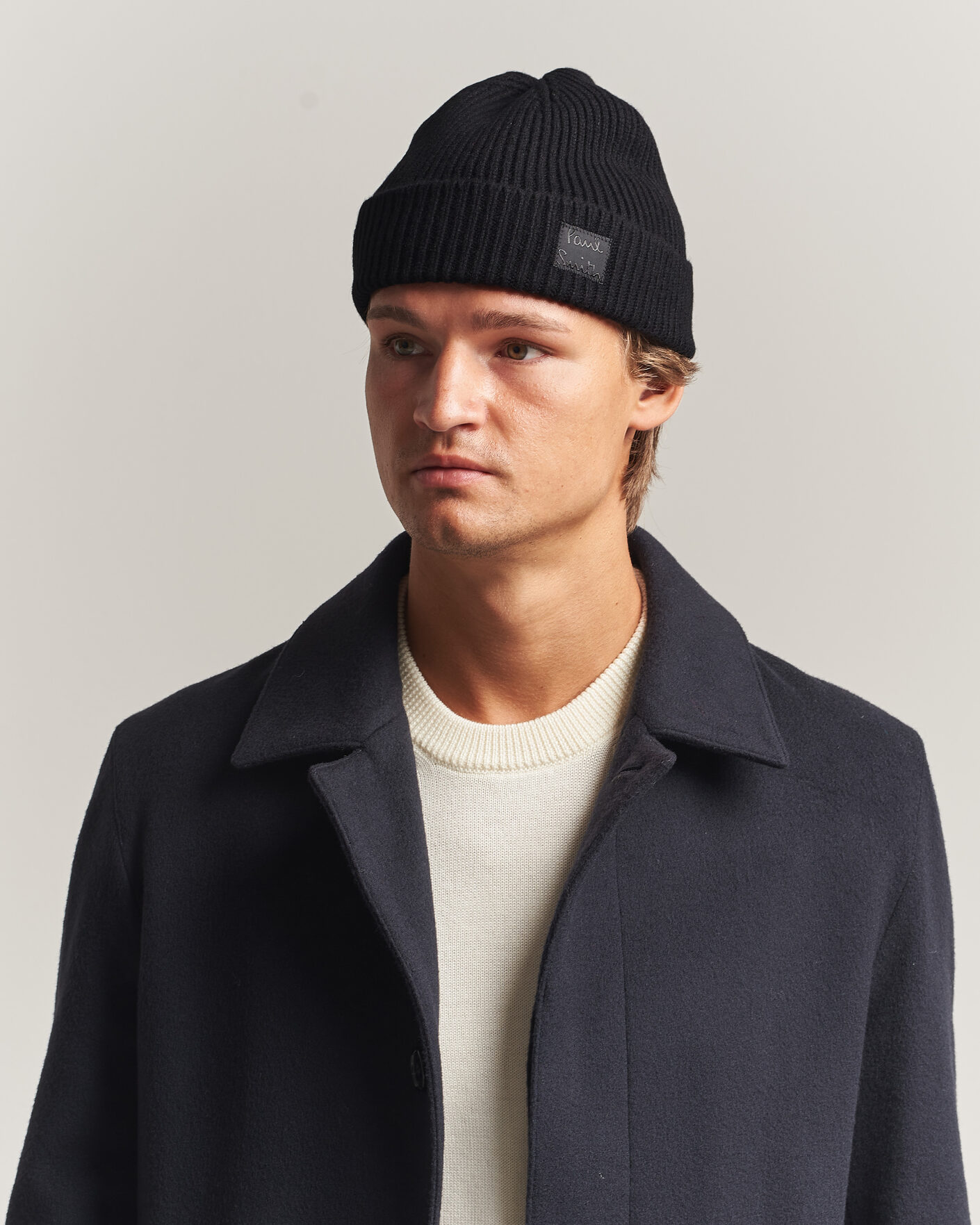 Heren | Mutsen | Paul Smith | Cashmere Beanie Black