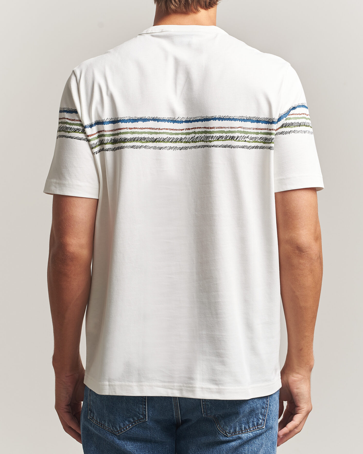 Homme | T-shirts | PS Paul Smith | Stripes Crew Neck T-Shirt White