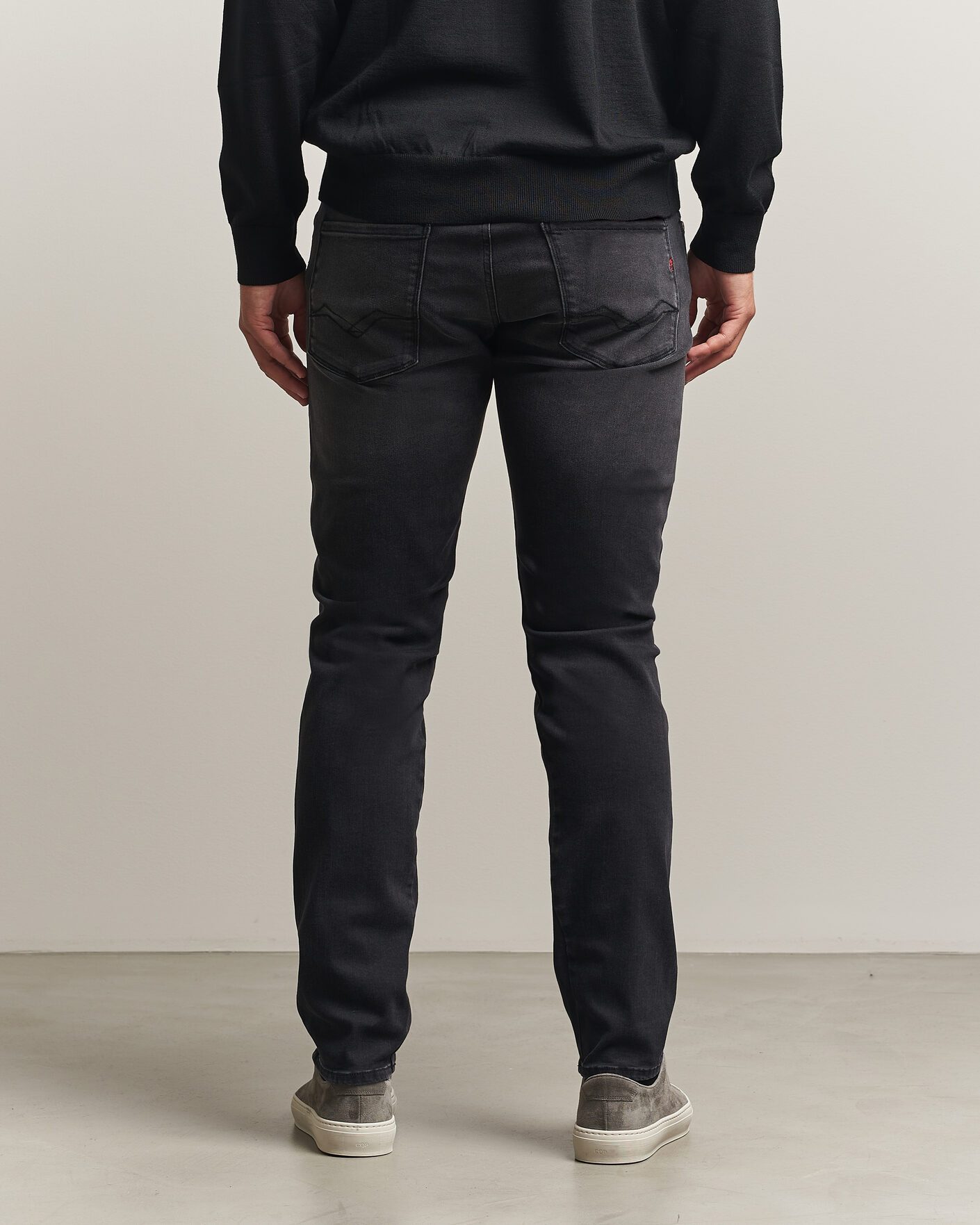 Homme | Jeans | Replay | Anbass Hyperflex Jeans Washed Black