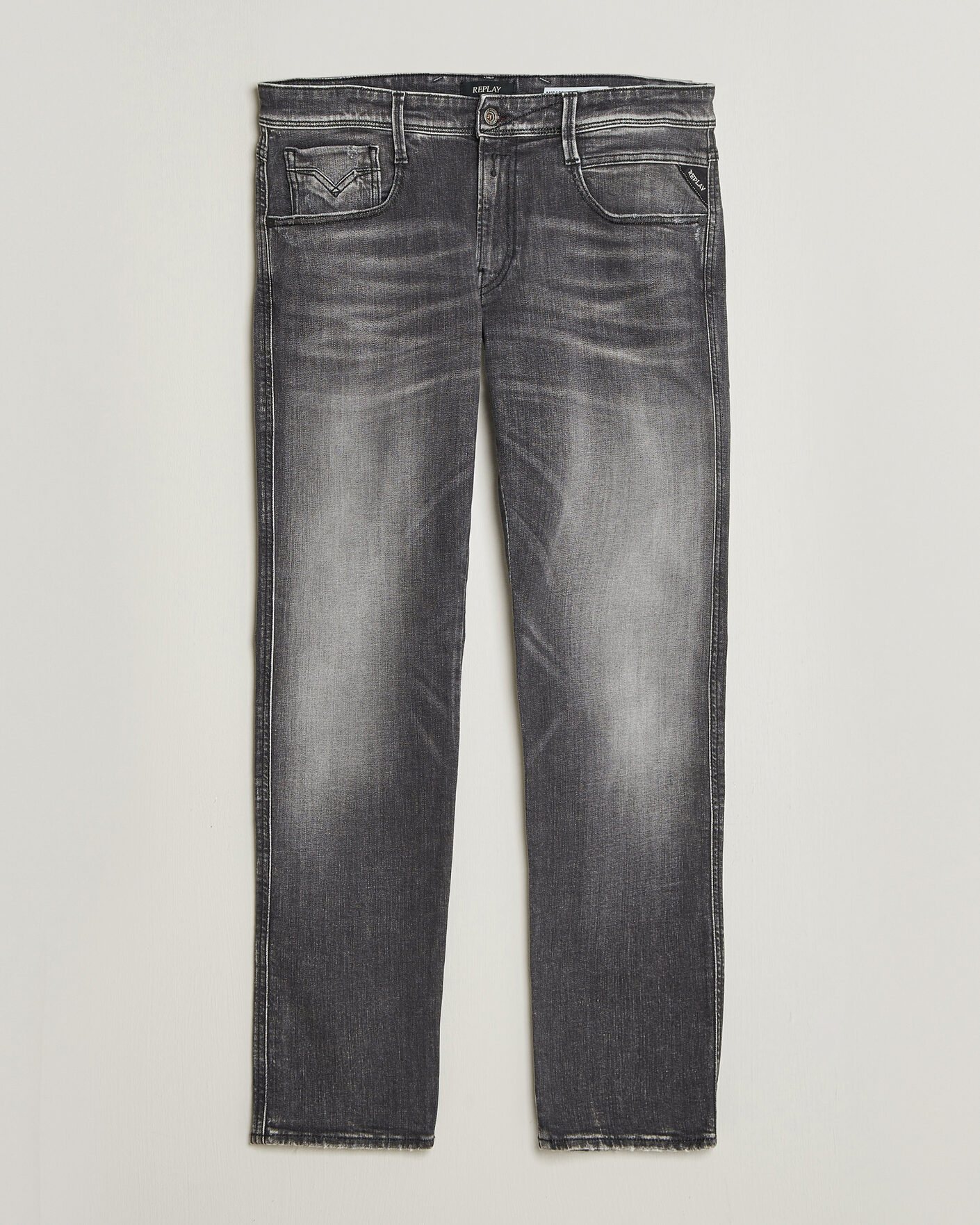 Heren | Jeans | Replay | Anbass 5 Years Wash Jeans Dark Grey