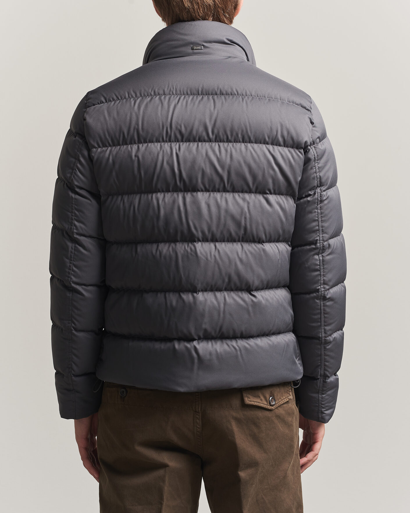 Homme | Manteaux Et Vestes | Herno | Faux Fur Down Jacket Dark Grey