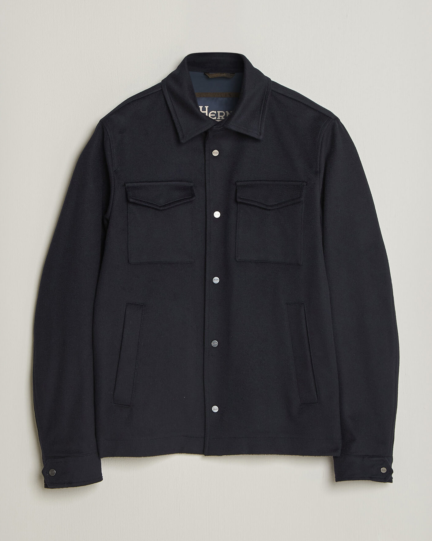 Homme | Manteaux Et Vestes | Herno | Cashmere Overshirt Navy