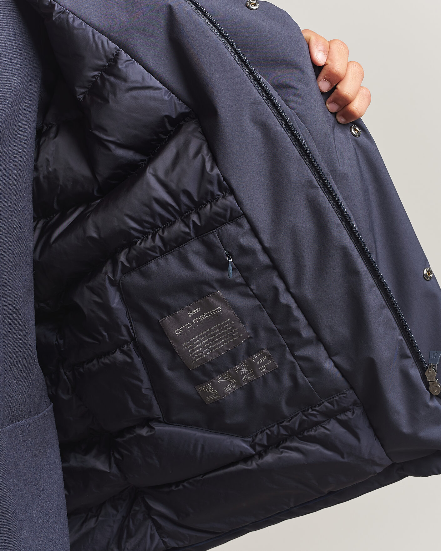 Homme | Manteaux Et Vestes | Herno | Waterproof Down Coat Navy