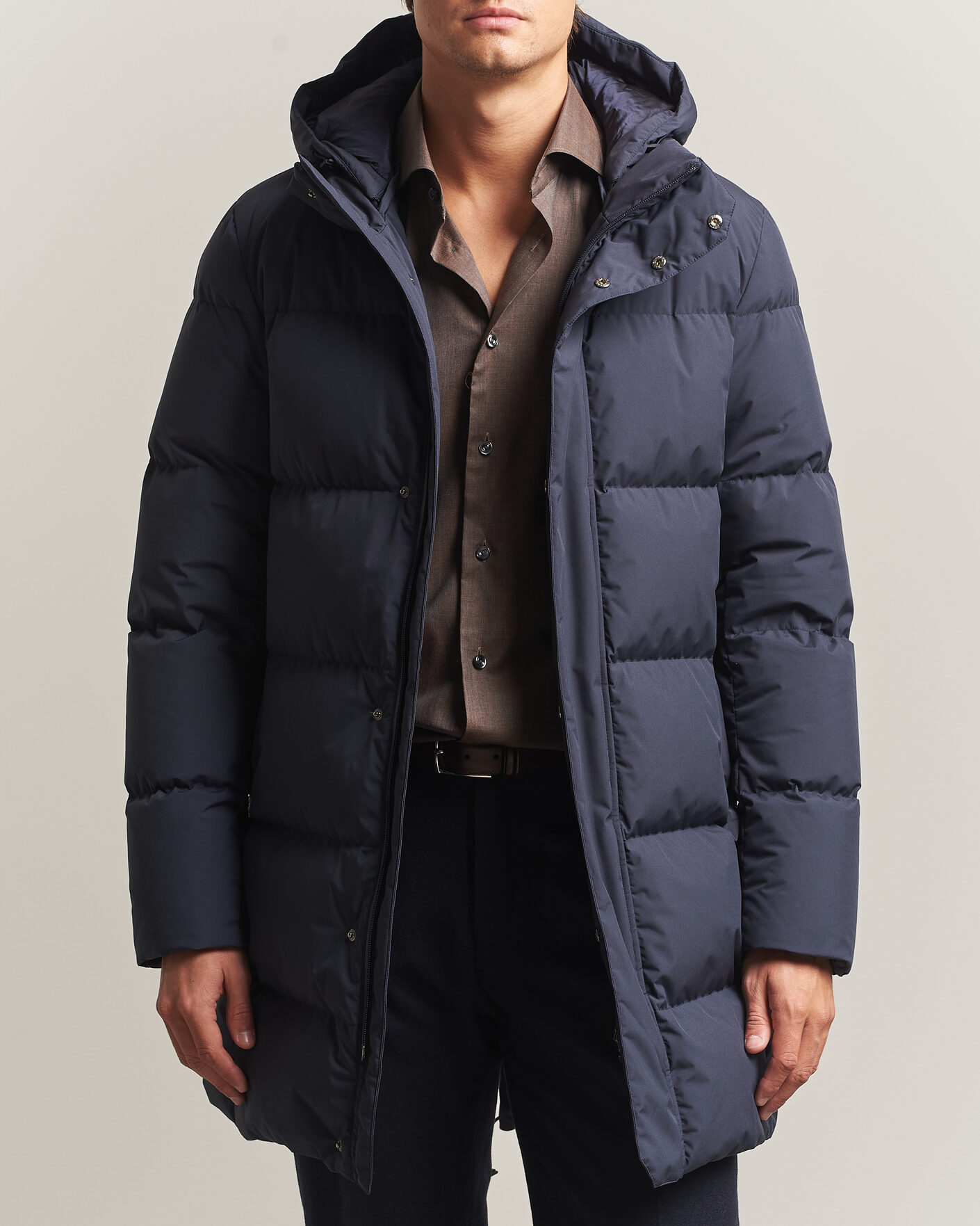 Heren | Jassen | Herno | Waterproof Down Parka Navy