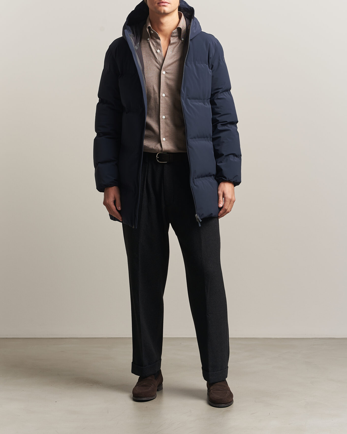 Homme | Manteaux Et Vestes | Herno | Waterproof Stretch Down Parka Navy