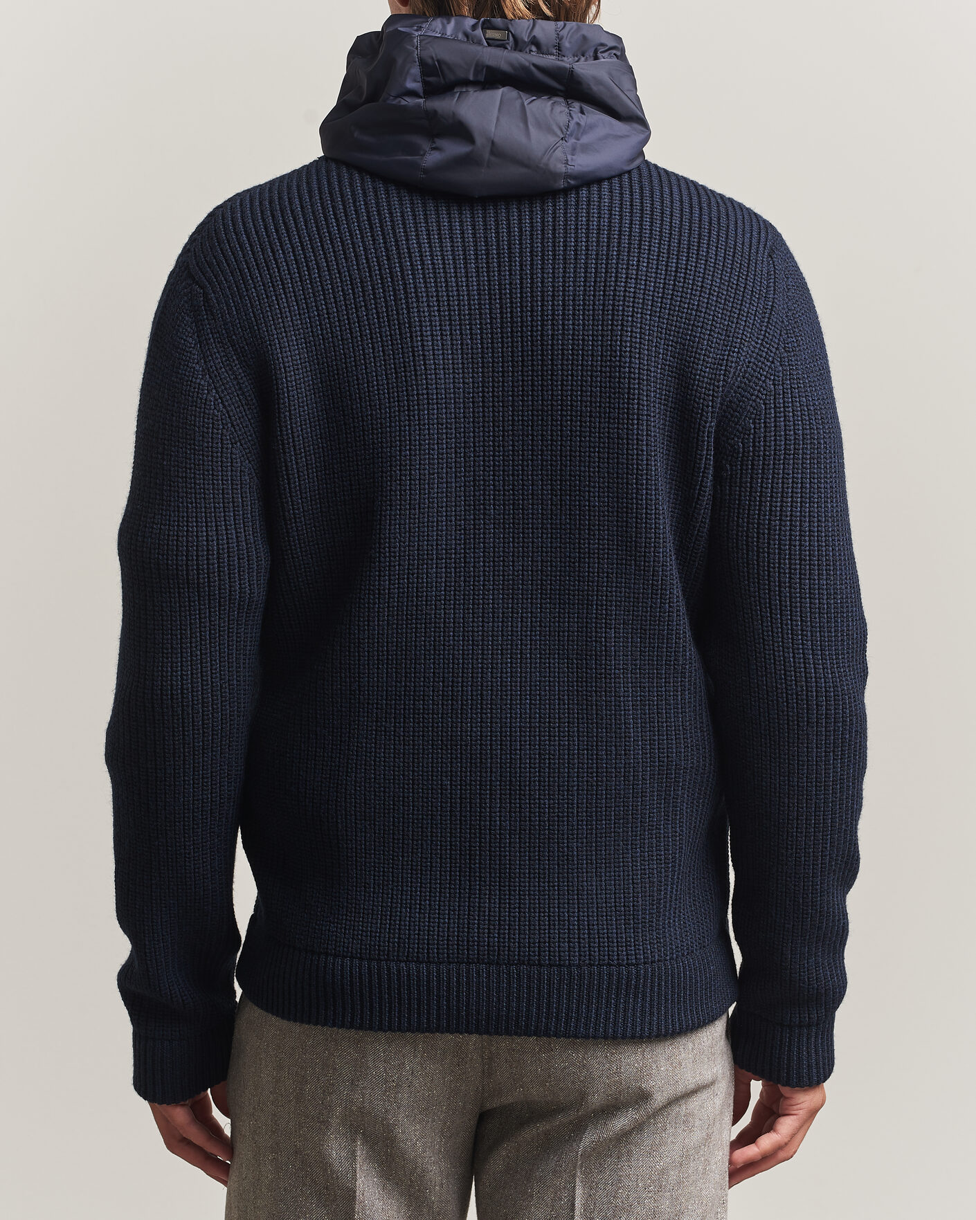 Homme | Pulls Et Tricots | Herno | Full Zip Knit Cardigan Navy