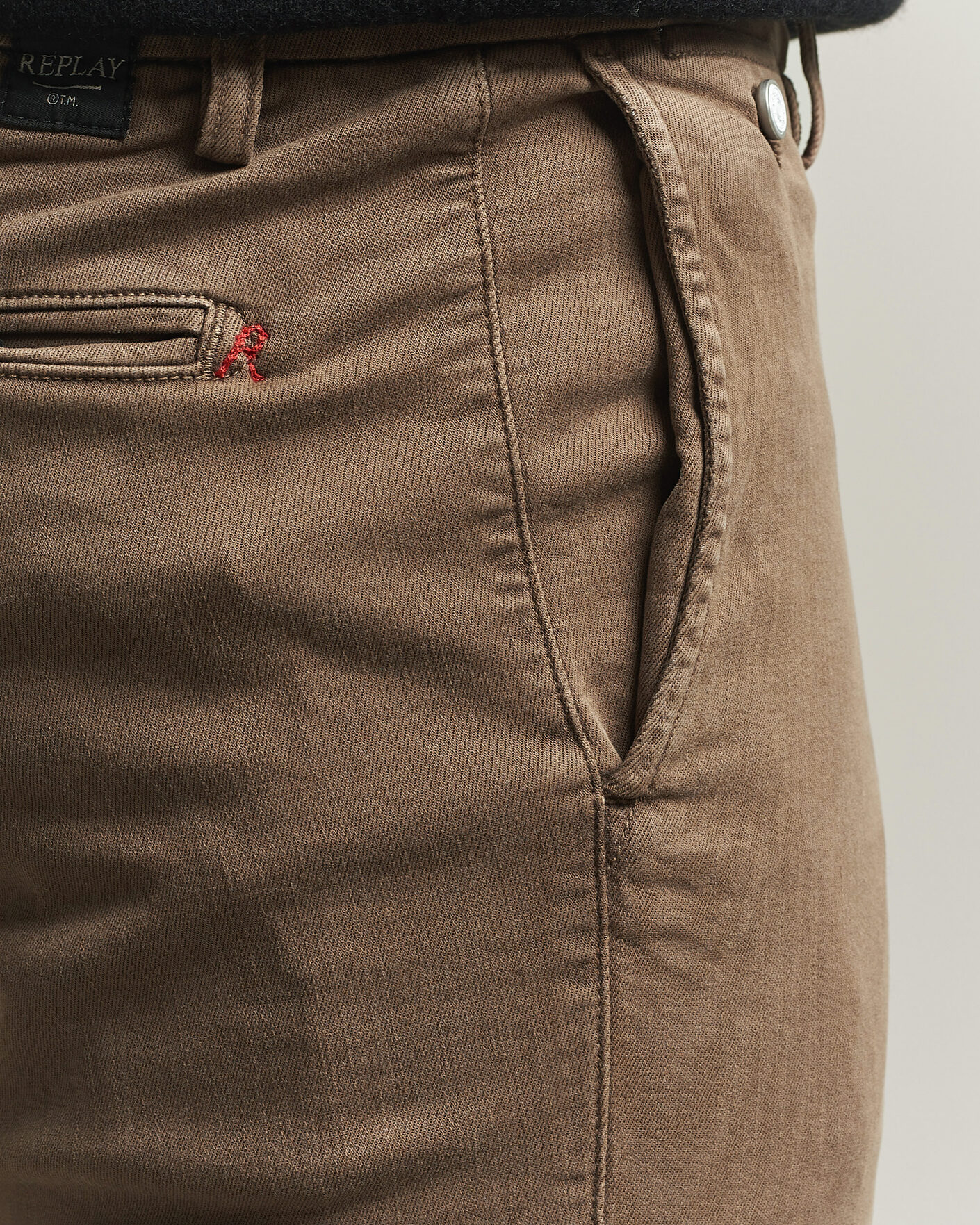 Homme | Pantalons | Replay | Benni Hyperflex X-Lite Chinos Brown