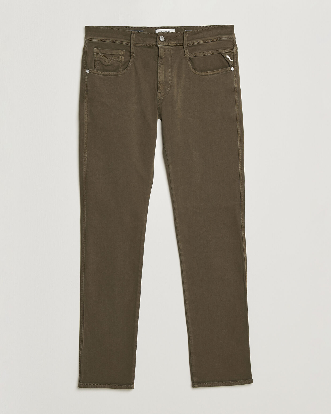Homme | Pantalons | Replay | Anbass Hyperflex 5-Pocket Pants Ivy Green