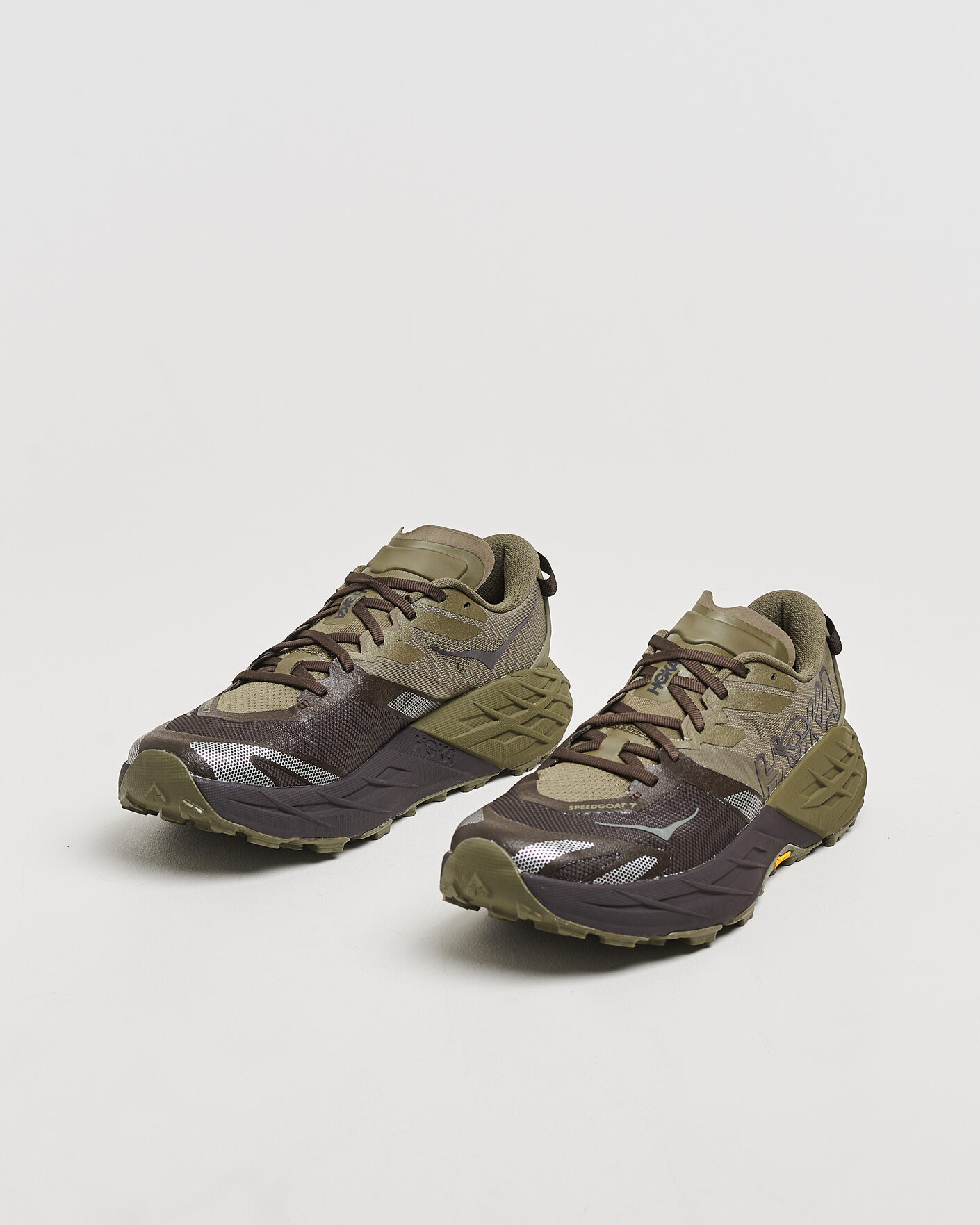 Heren | Wandel schoenen | Hoka | Speedgoat 7 Antique Olive/Black