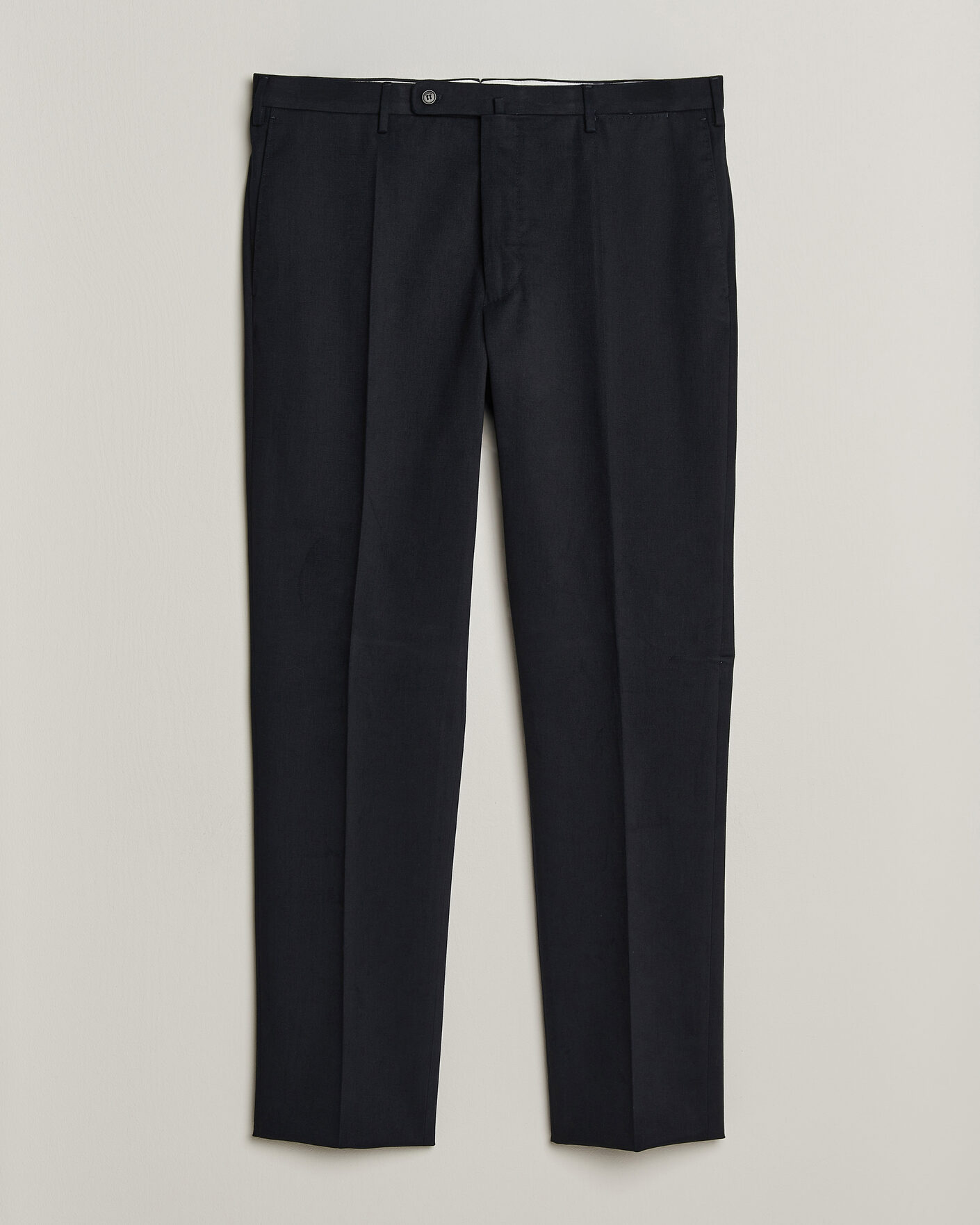 Heren | Broeken | Incotex | Regular Fit Cotton/Cashmere Trousers Navy