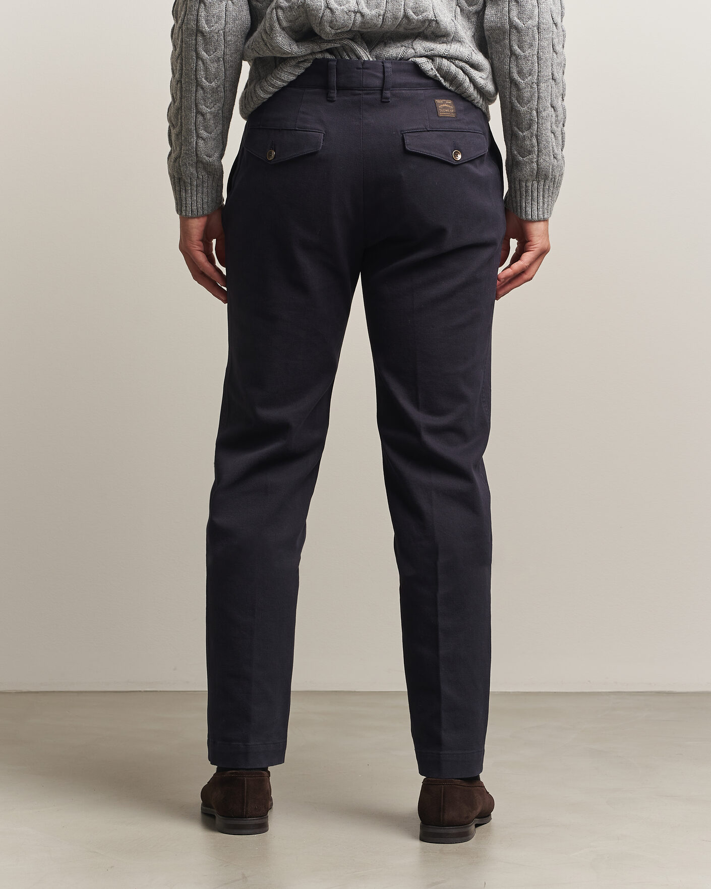Homme | Pantalons | Incotex | Regular Fit Cover Chinos Navy