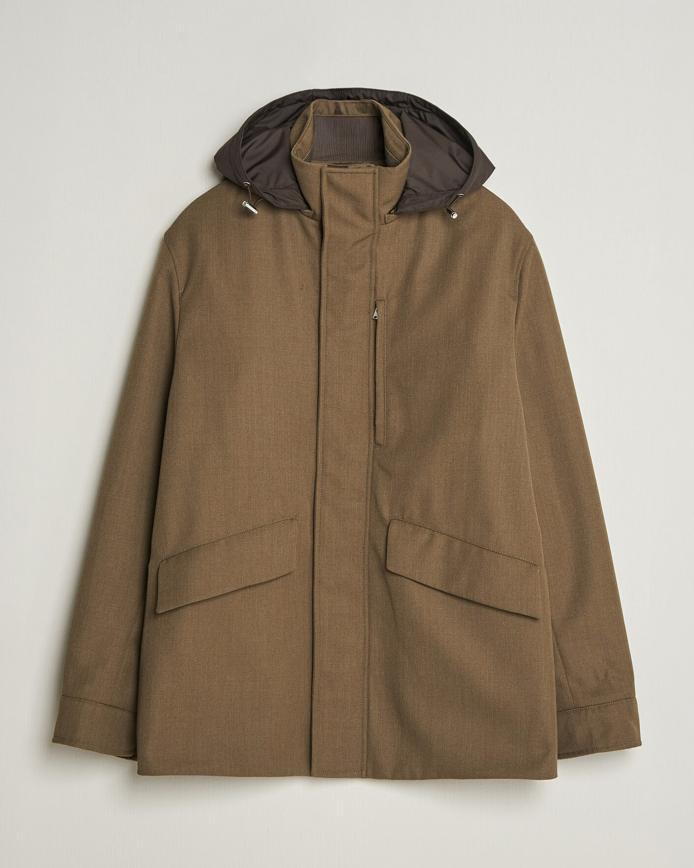 Heren | Jassen | Incotex | Water Repellent Rain Caban Country Green