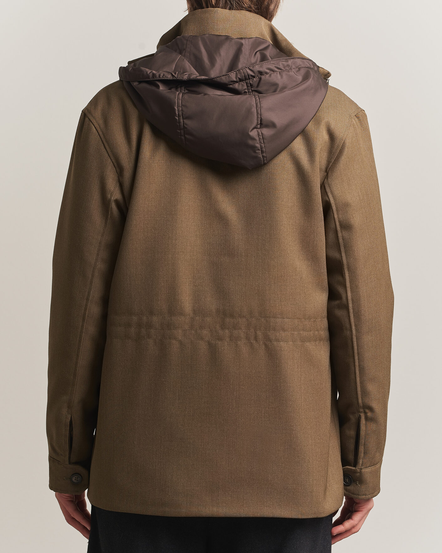 Heren | Jassen | Incotex | Water Repellent Rain Caban Country Green