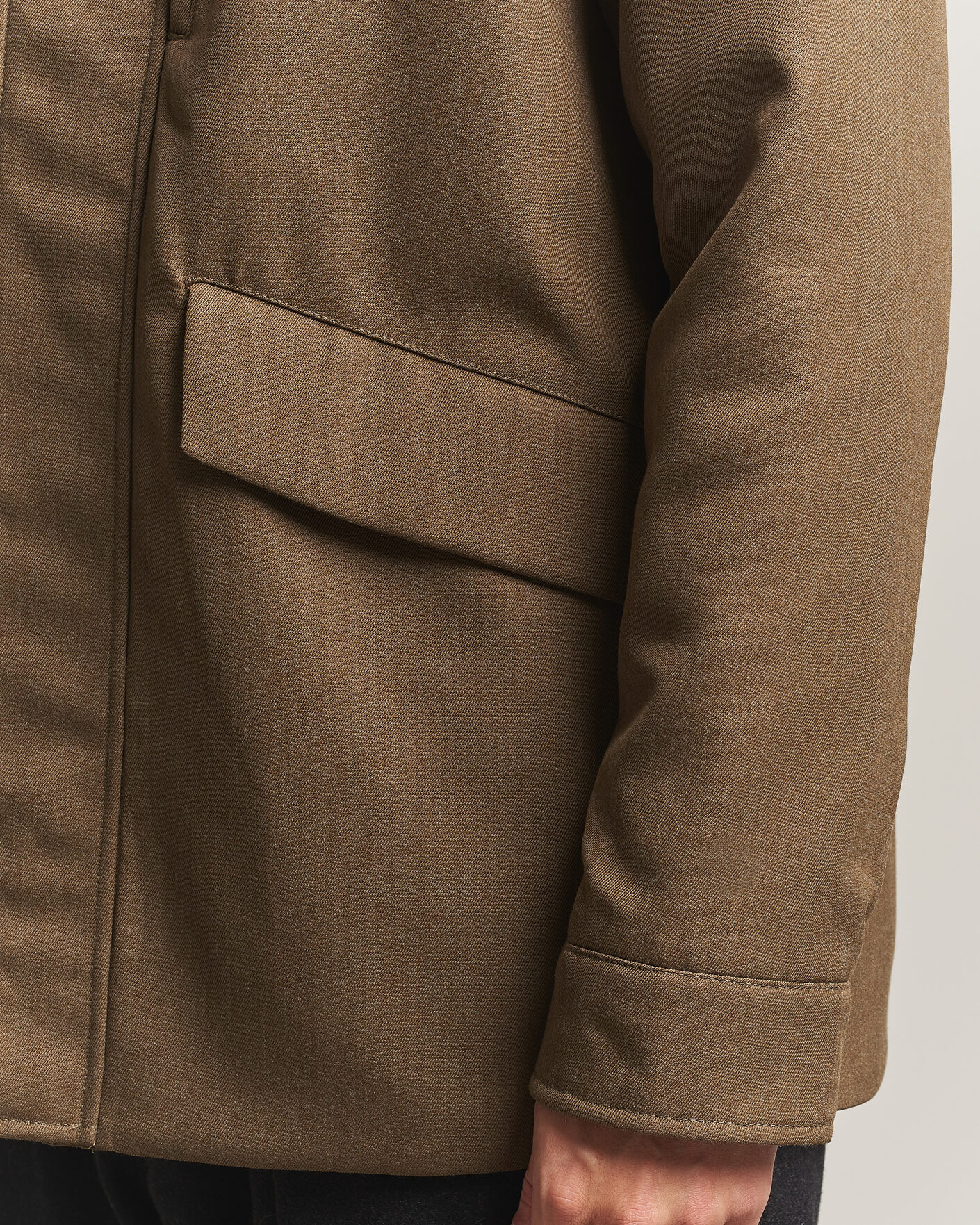 Heren | Jassen | Incotex | Water Repellent Rain Caban Country Green
