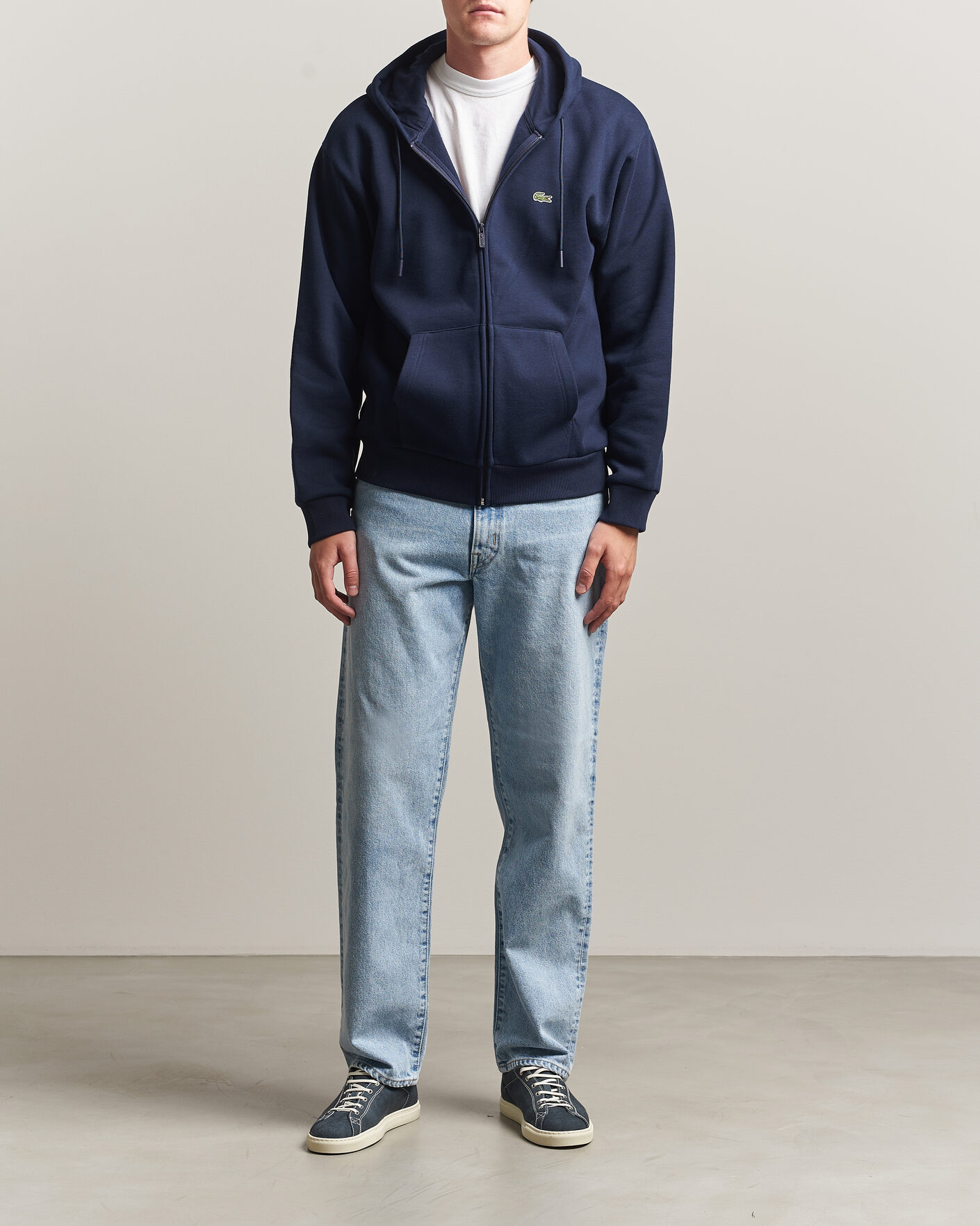 Heren | Truien | Lacoste | Full Zip Hoodie Navy Blue