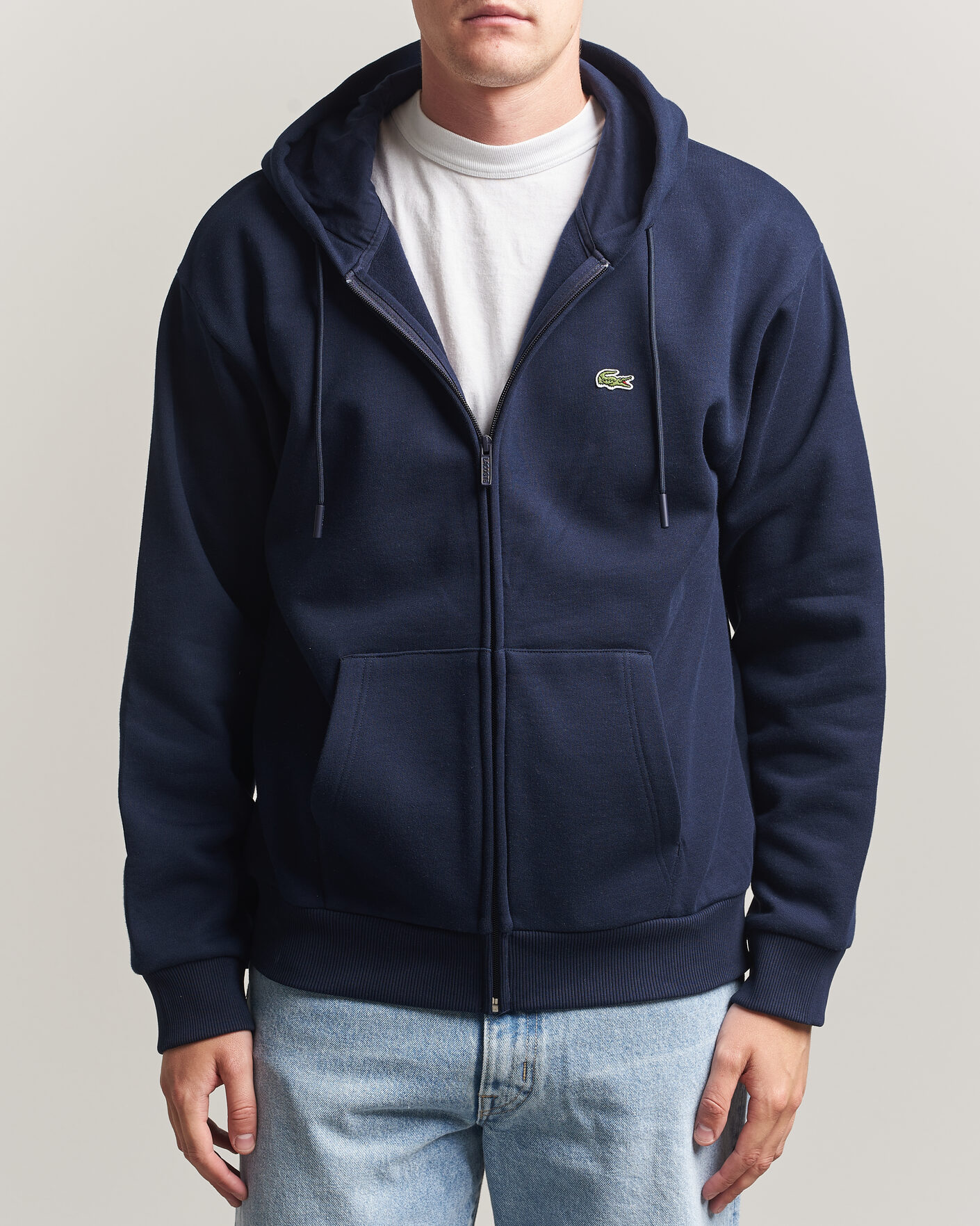 Heren | Truien | Lacoste | Full Zip Hoodie Navy Blue