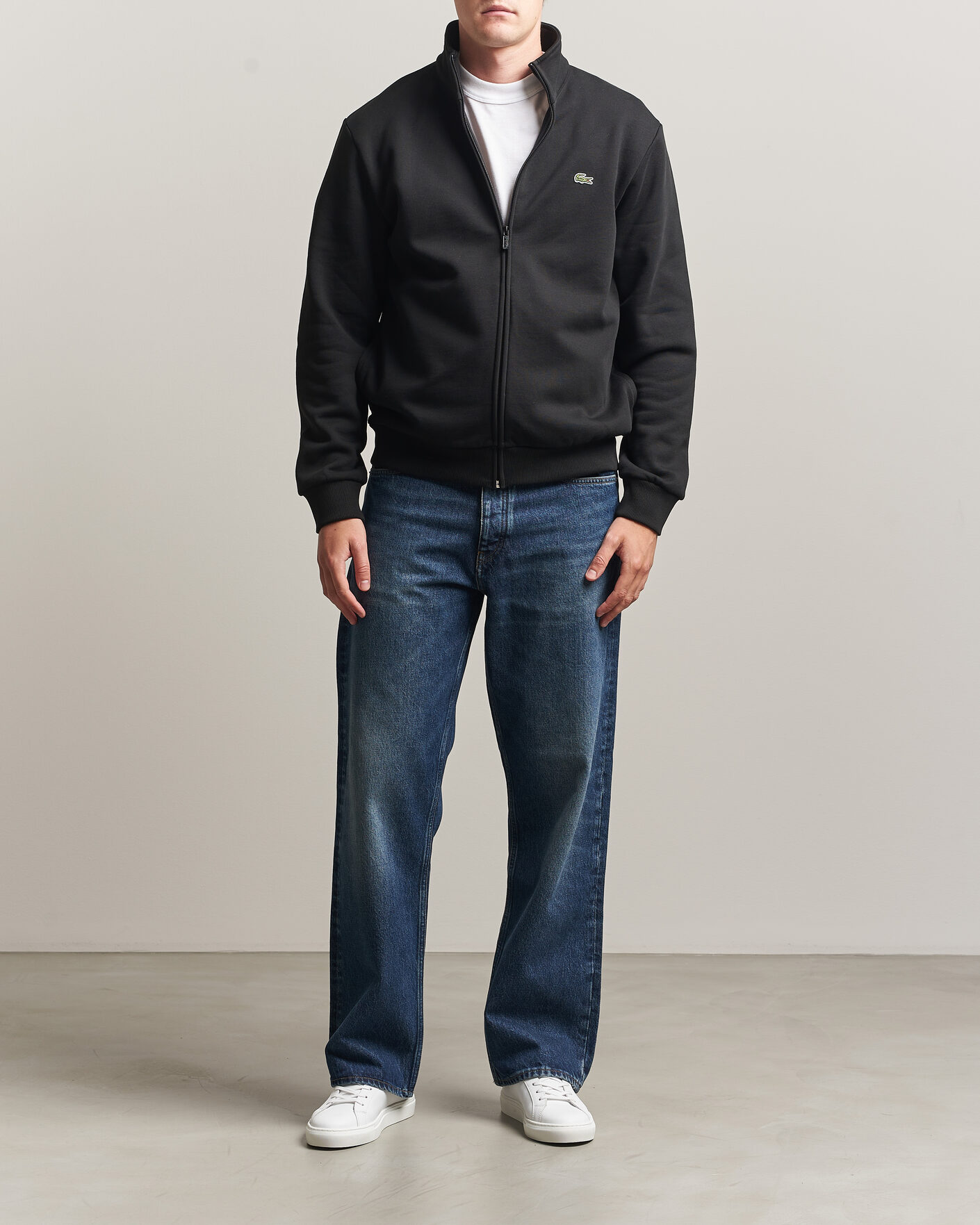 Heren | Truien | Lacoste | Full Zip Sweater Black