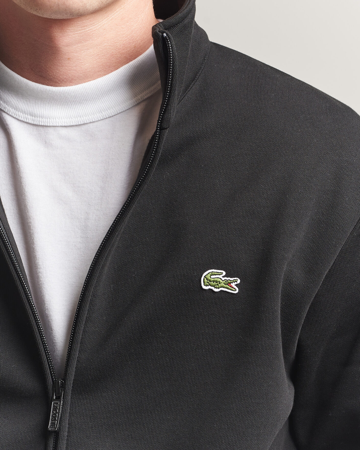 Heren | Truien | Lacoste | Full Zip Sweater Black