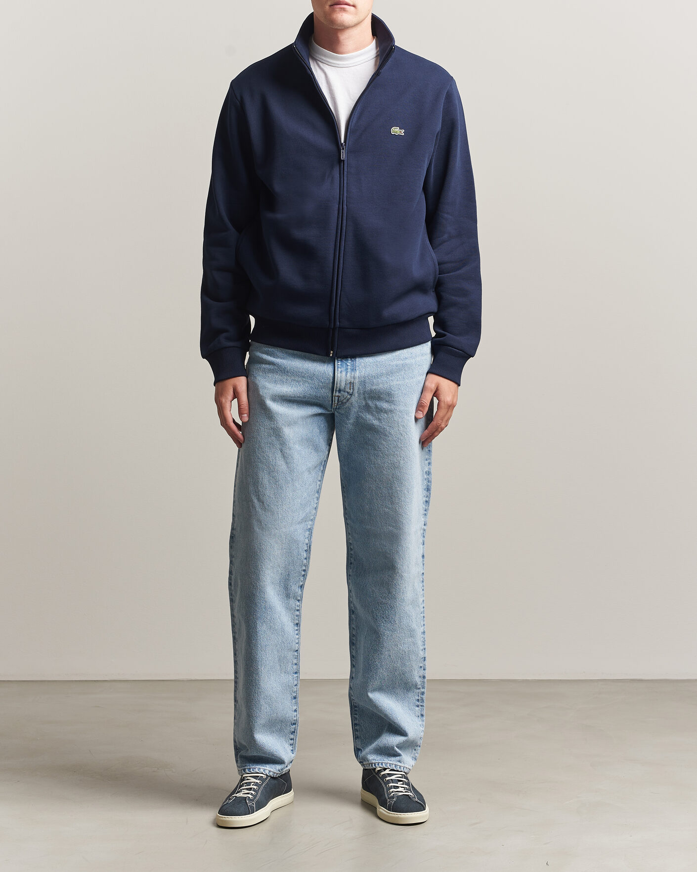 Heren | Truien | Lacoste | Full Zip Sweater Navy Blue