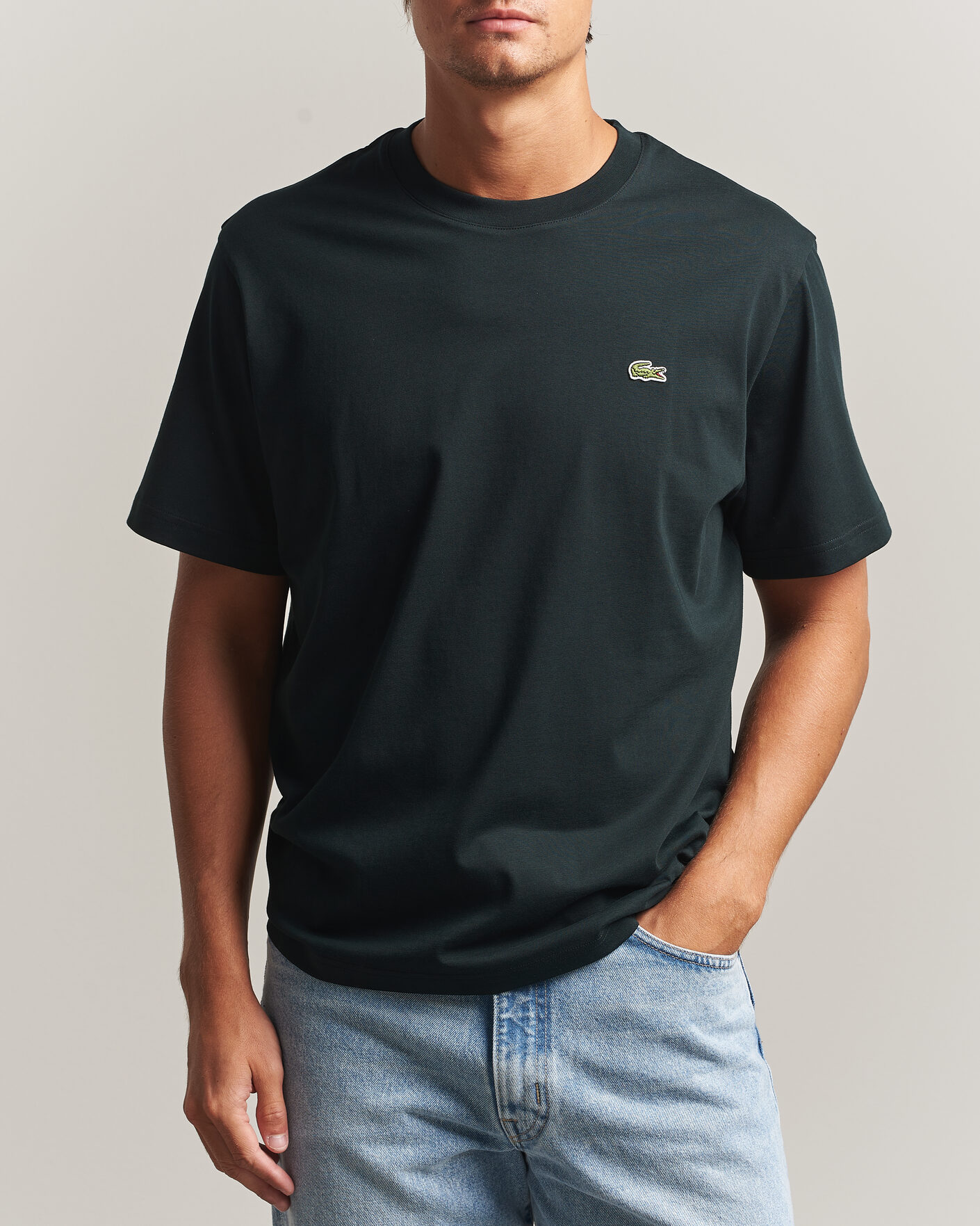 Homme | T-shirts | Lacoste | Crew Neck T-Shirt Dark Varech