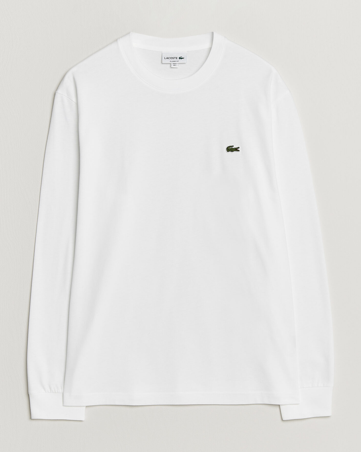 Homme | T-shirts | Lacoste | Crew Neck Long Sleeve T-Shirt White
