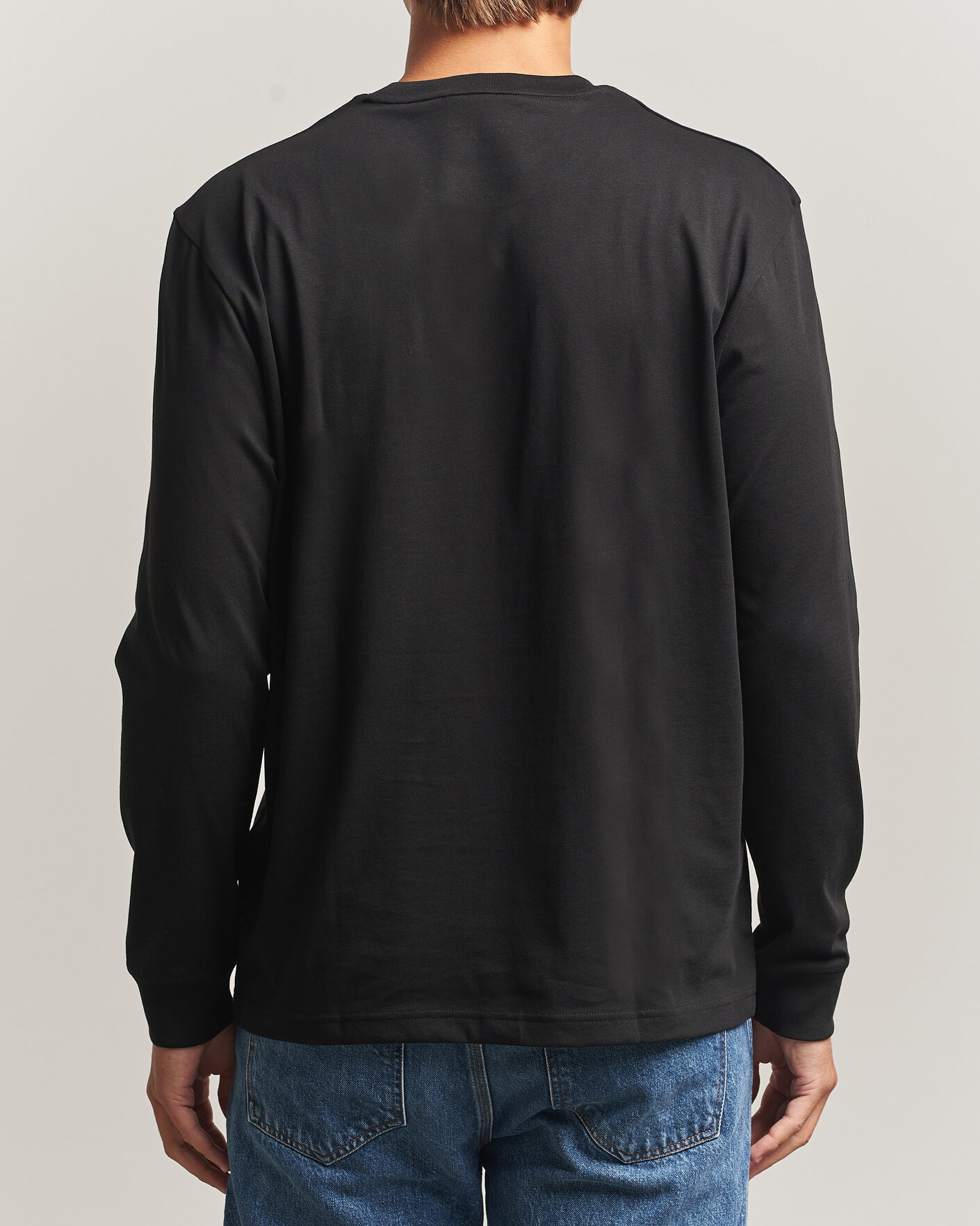 Homme | T-shirts | Lacoste | Crew Neck Long Sleeve T-Shirt Black