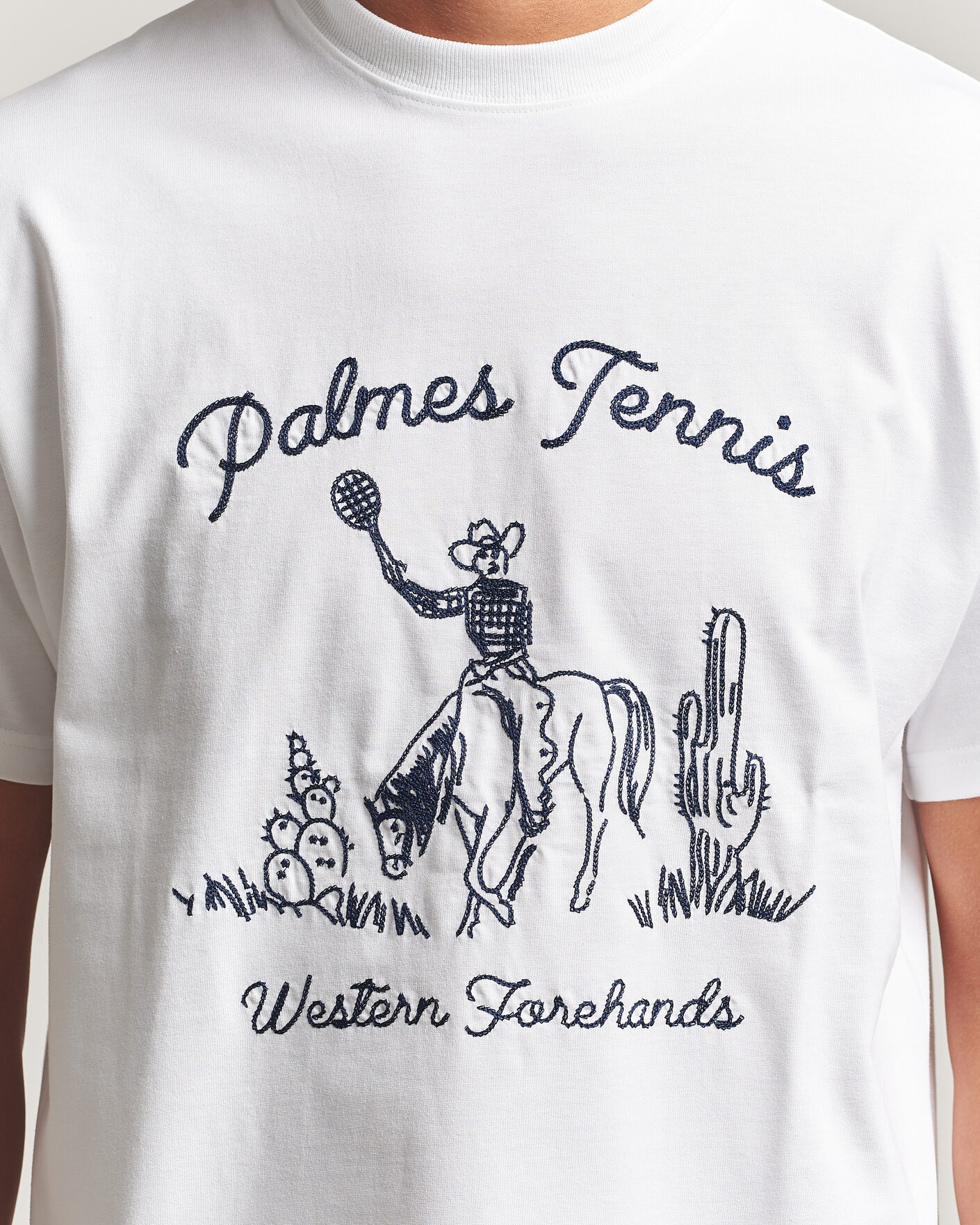 Heren | T-shirts | Palmes | Western T-Shirt White